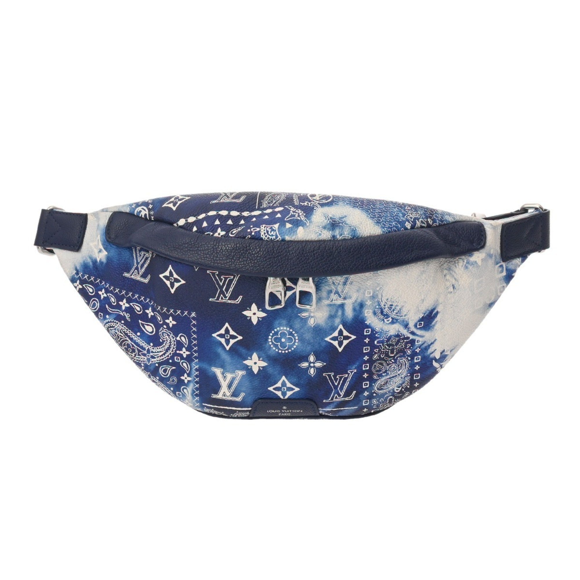 Louis Vuitton Blue Leather Sling Bag (Pre-Owned)