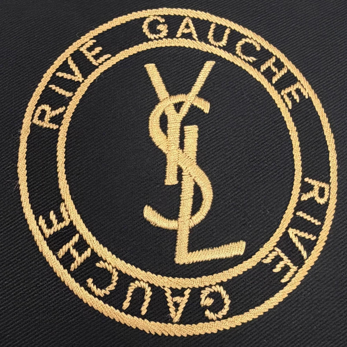 Saint Laurent Black Canvas Leather Pouch Shoulder Bag (Pre-Owned)
