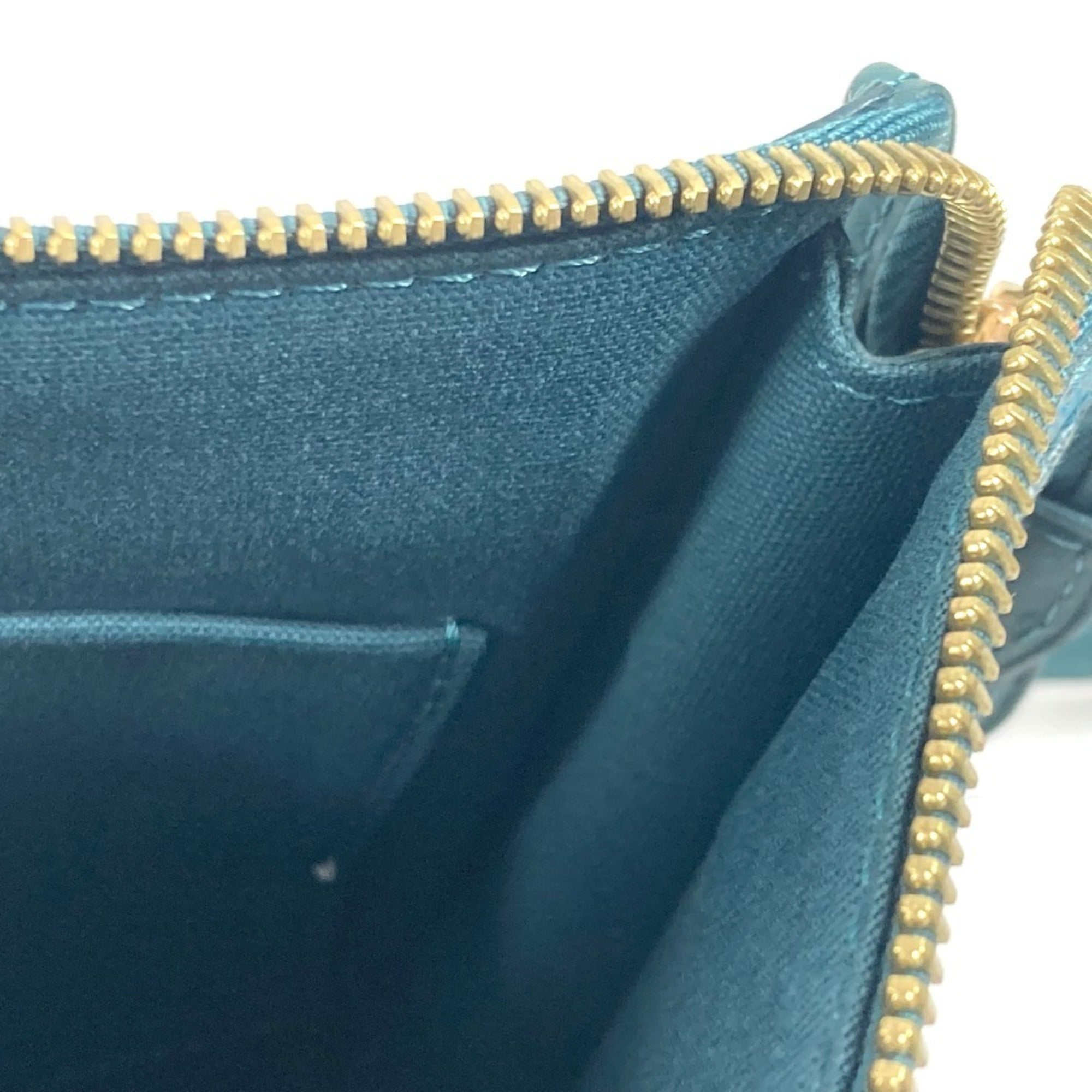 Louis Vuitton Cyan Green Pvc Leather Clutch Bag Shoulder Bag (Pre-Owned)