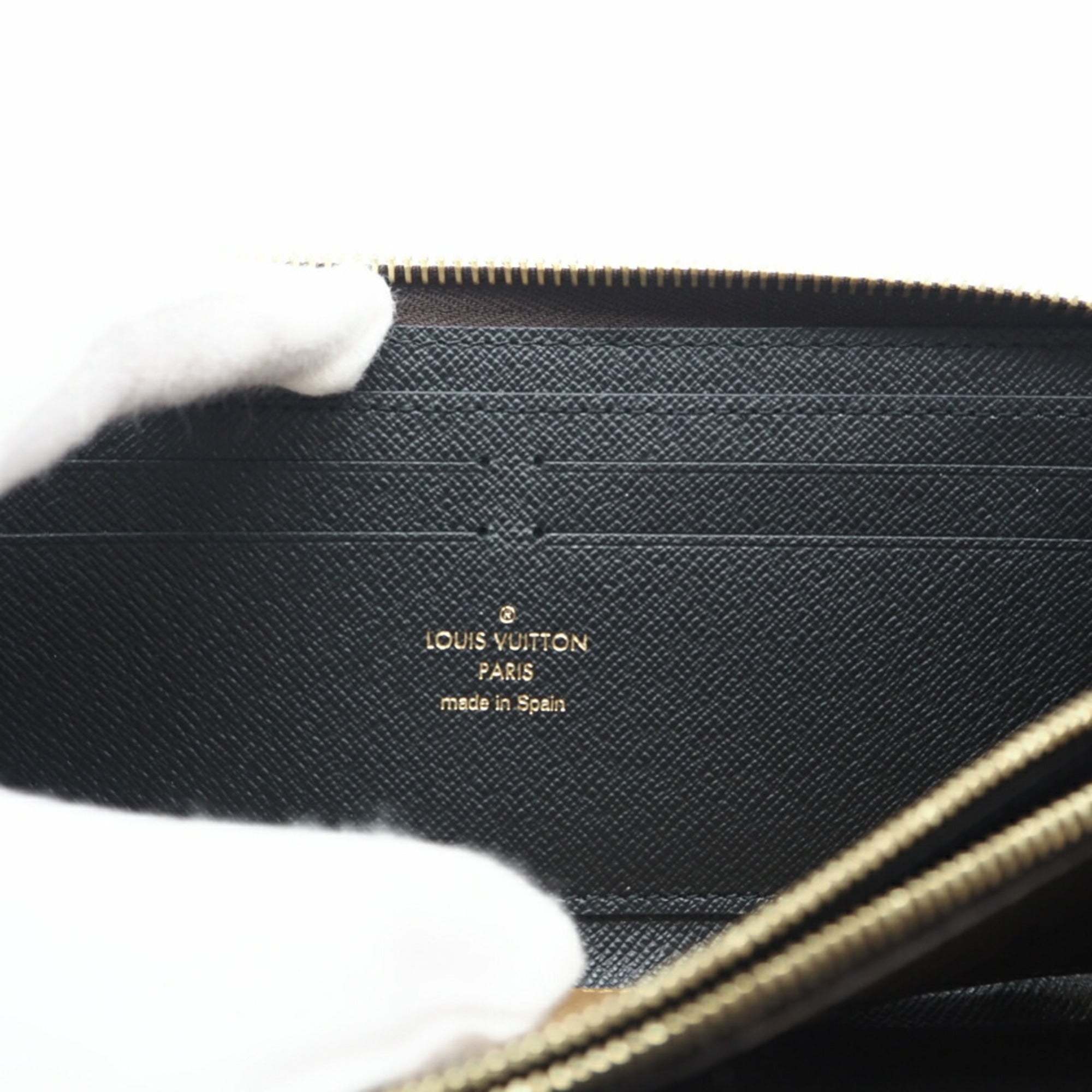 Louis Vuitton Beige Coated Canvas Long Wallet (Bi-Fold) (Pre-Owned)