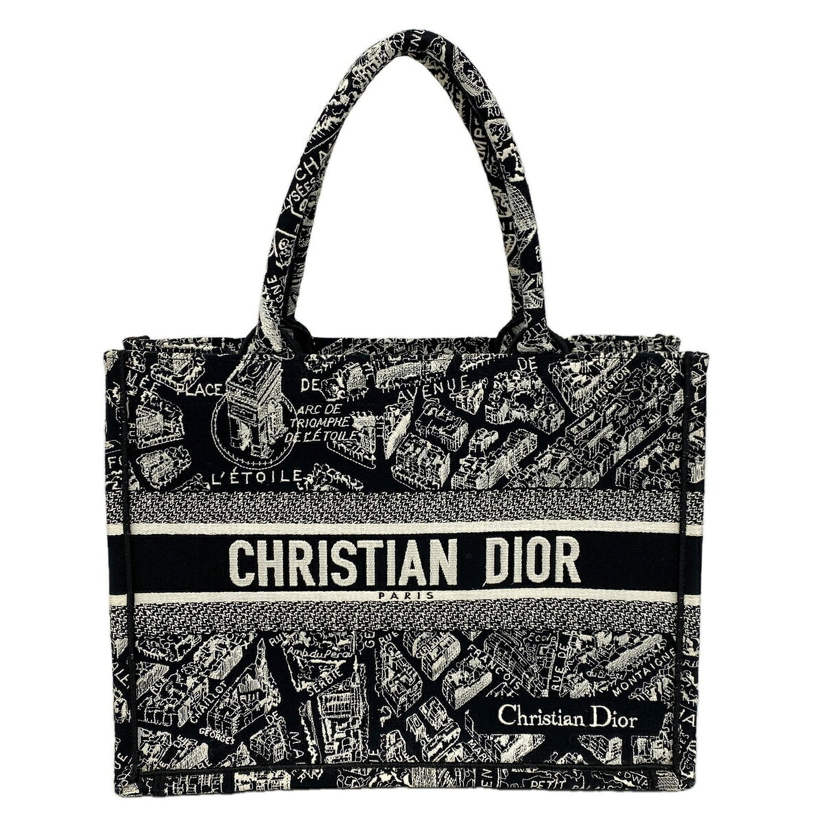 Christian Dior Black Canvas Tote Bag (Pre-Owned)