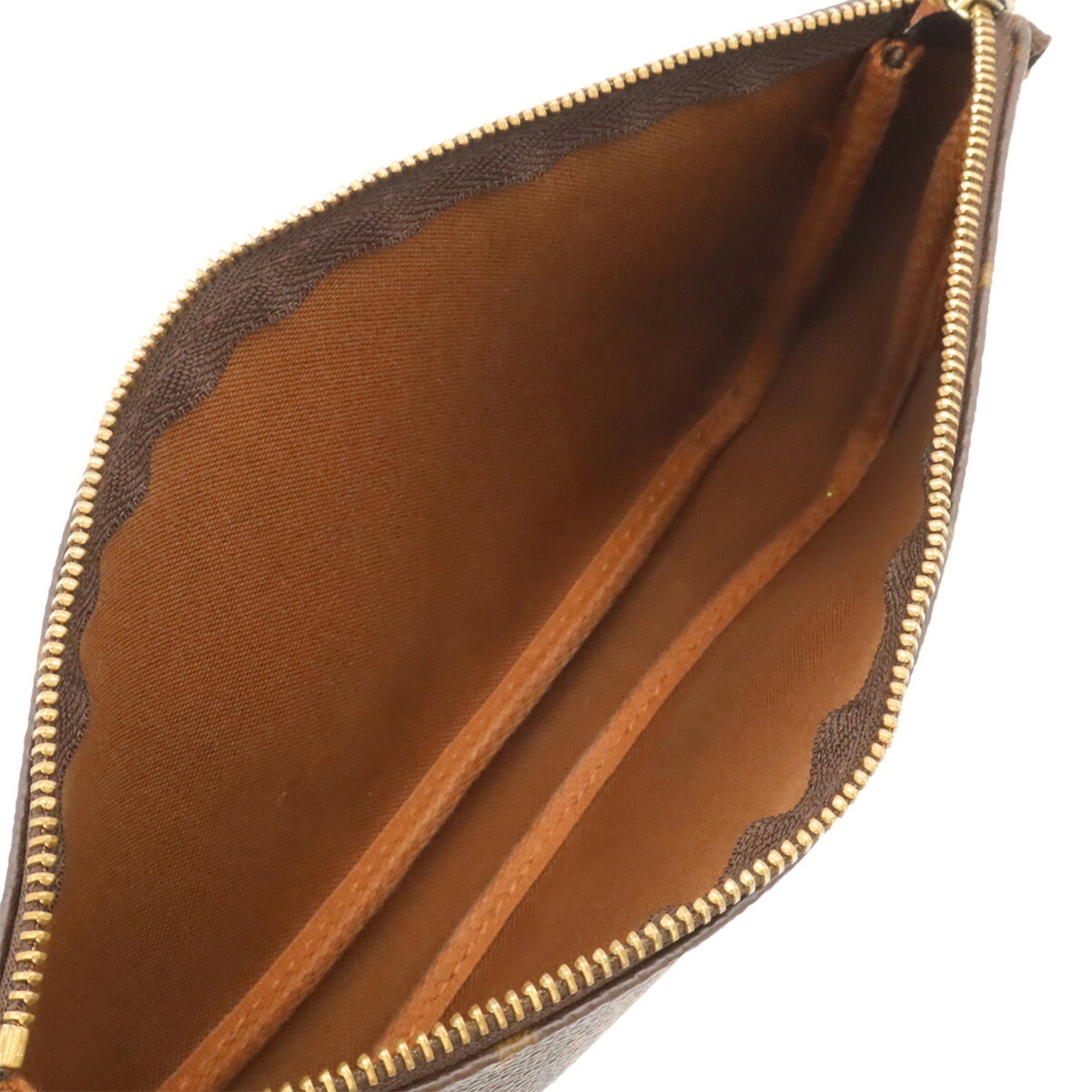 Louis Vuitton Brown Monogram Canvas Handbag Pochette Pouch (Pre-Owned)