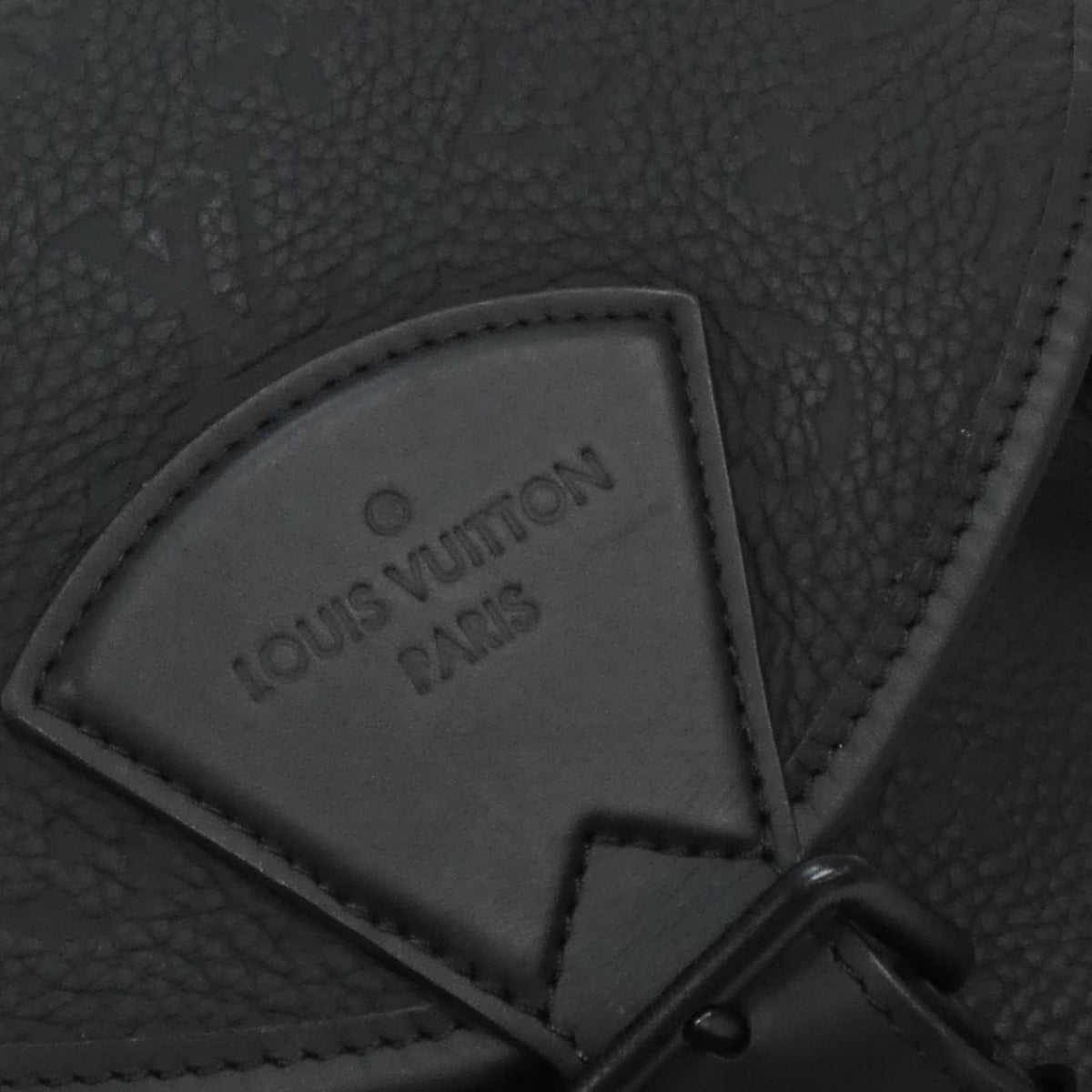 Louis Vuitton Black Leather Backpack (Pre-Owned)