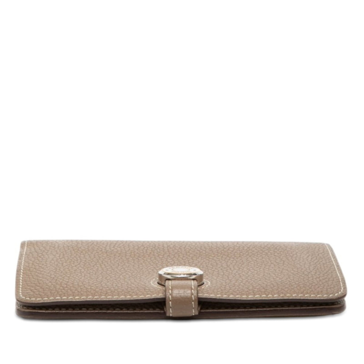 Hermes Etoupe Gray Grayish Togo Leather Wallet (Bi-Fold) (Pre-Owned)