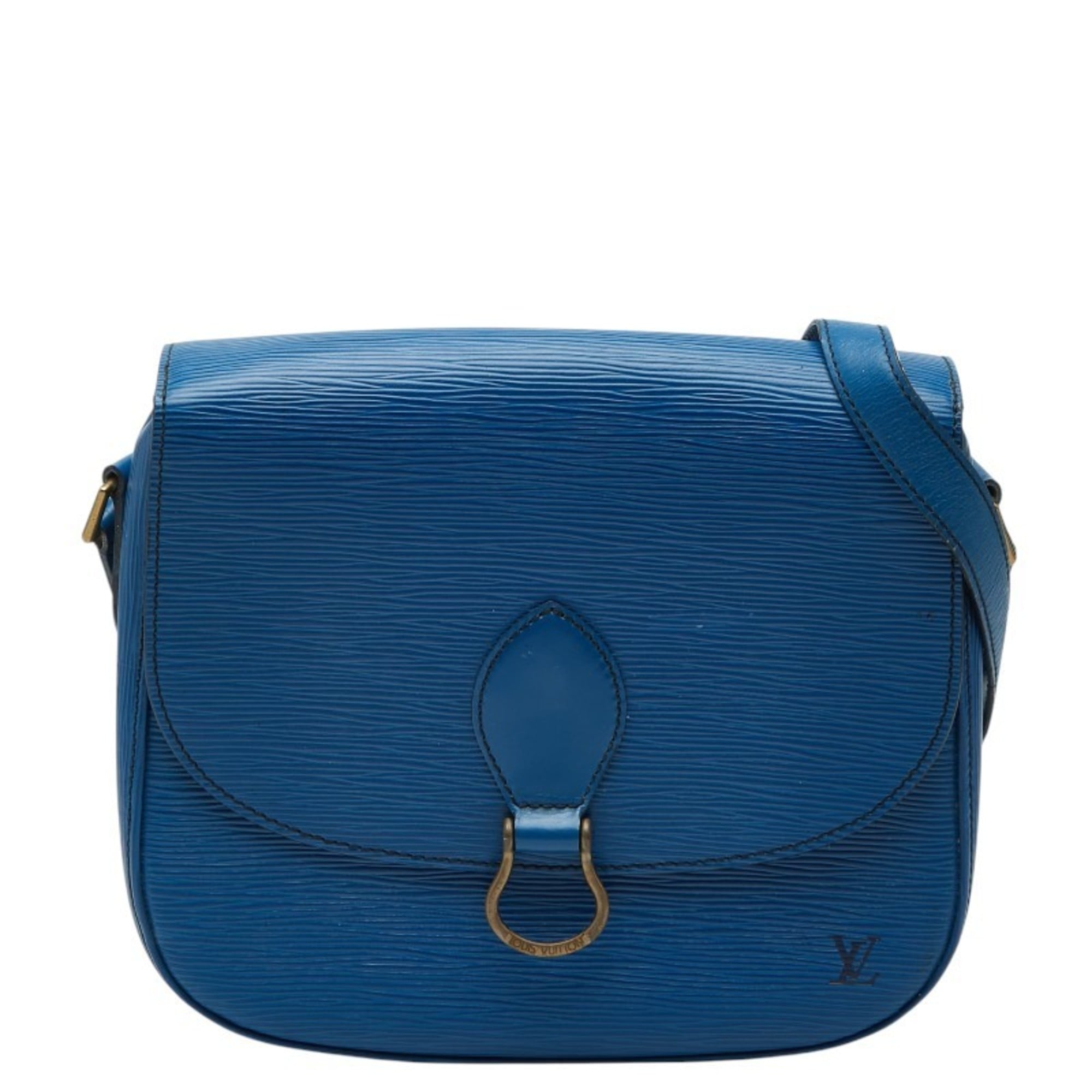 Louis Vuitton Toledo Blue Leather Shoulder Bag (Pre-Owned)