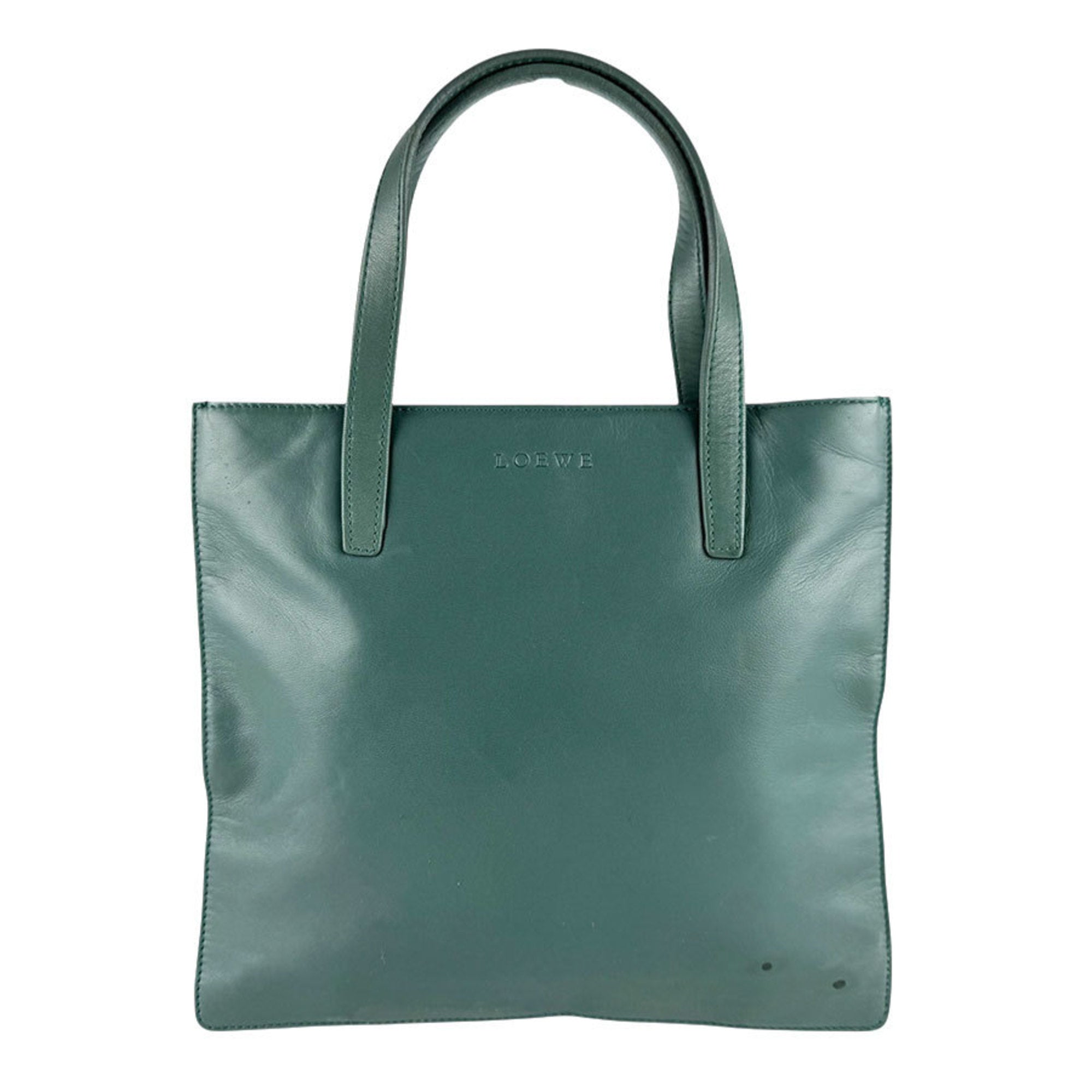 Loewe Green Leather Handbag (Pre-Owned)