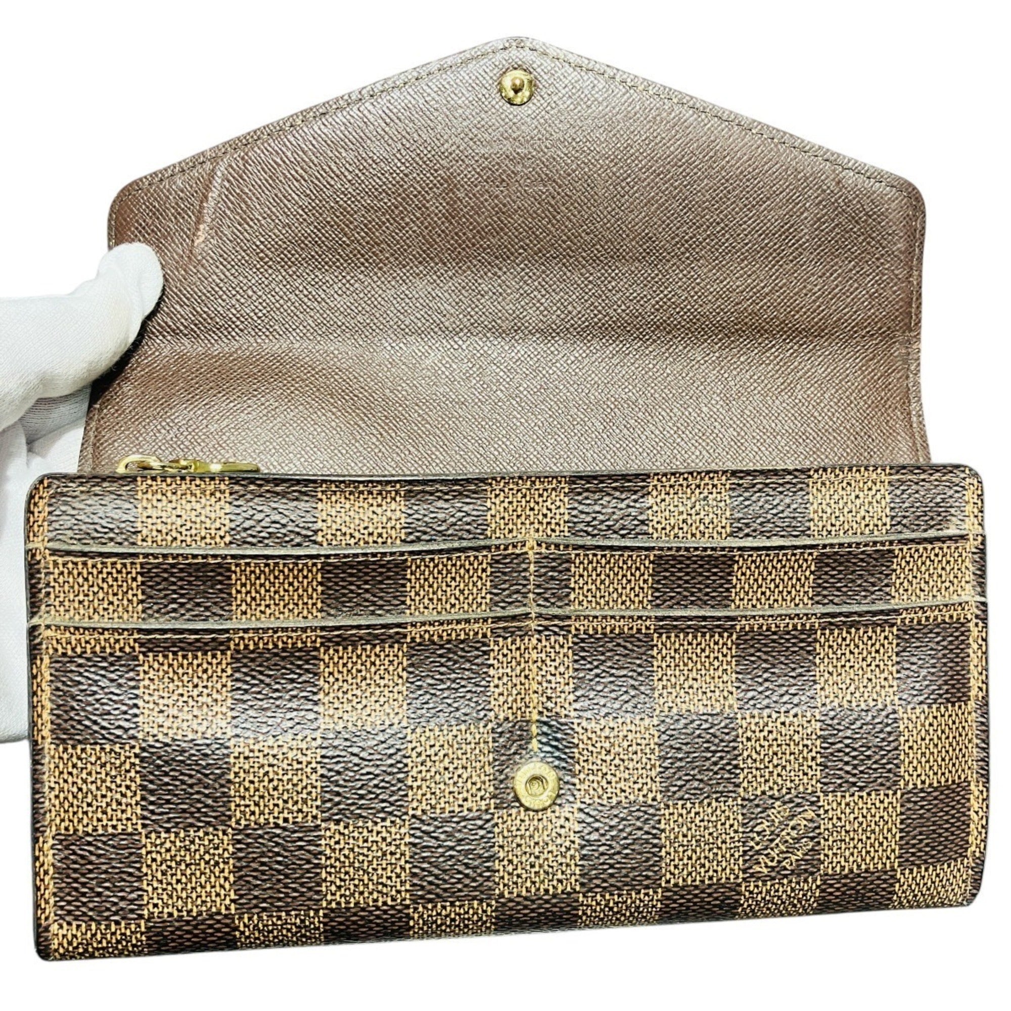 Louis Vuitton Damier Canvas Galle Leather Coin Purse/Coin Case (Pre-Owned)