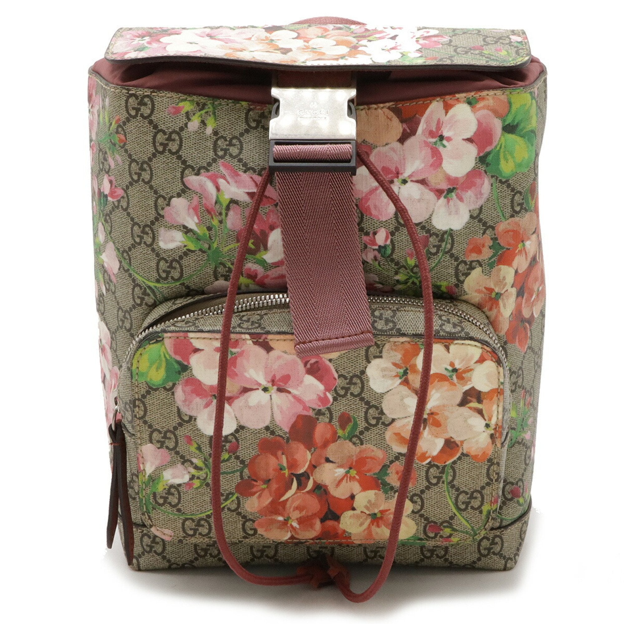 Gucci Multi-Color Pink Pvc Suede Backpack (Pre-Owned)