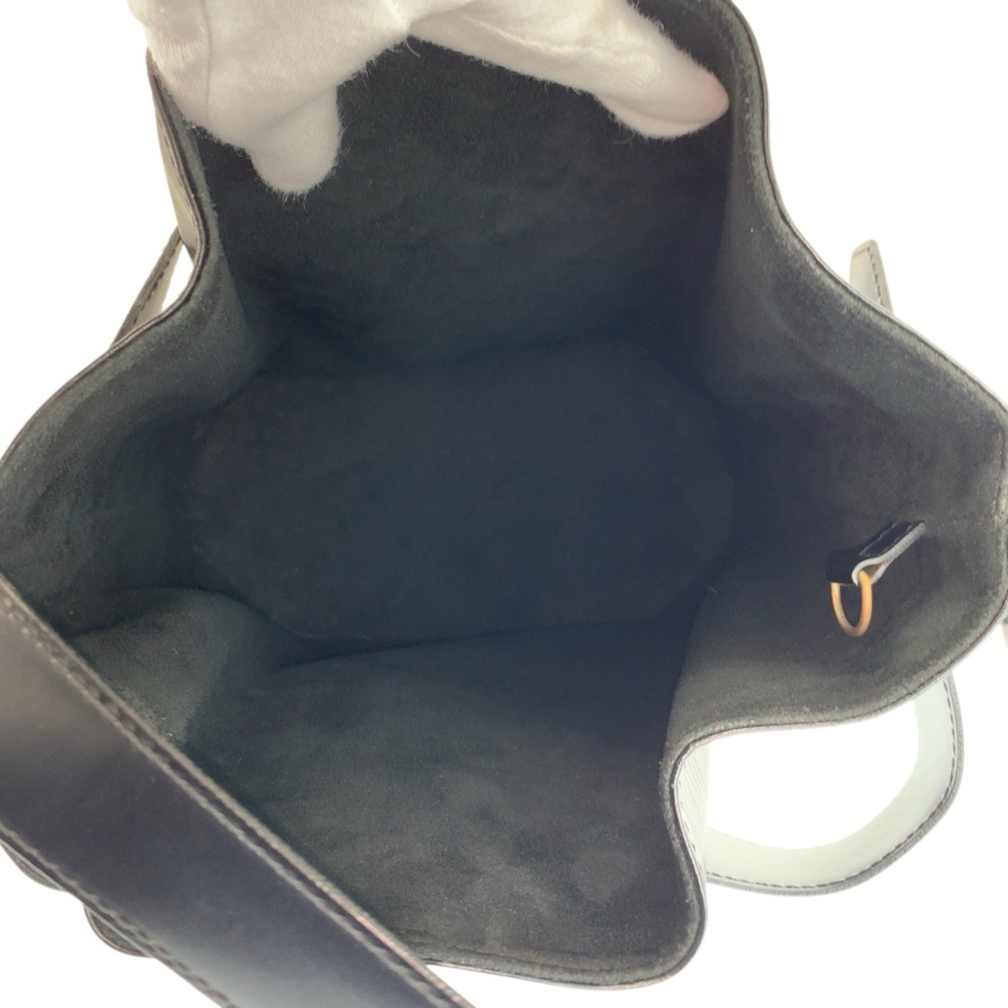 Louis Vuitton Black Leather Shoulder Bag (Pre-Owned)