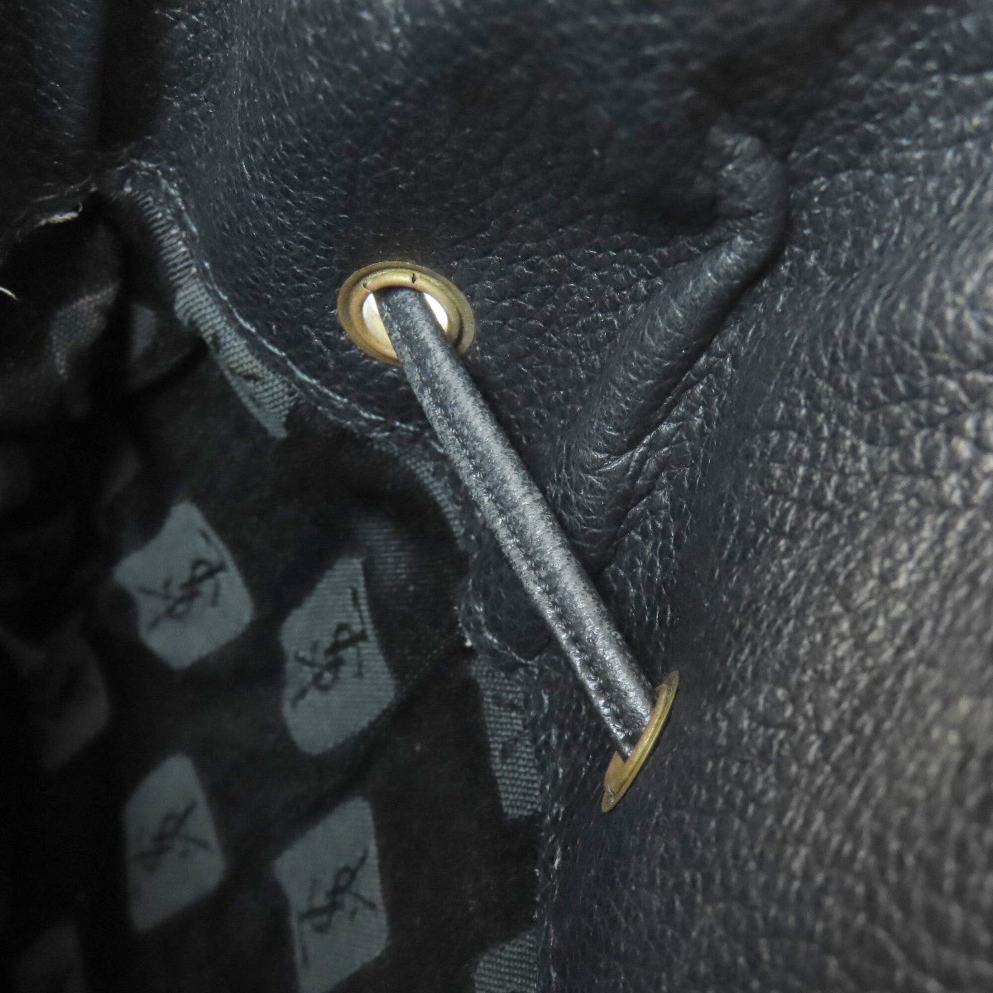 Yves Saint Laurent Black Leather Shoulder Bag (Pre-Owned)