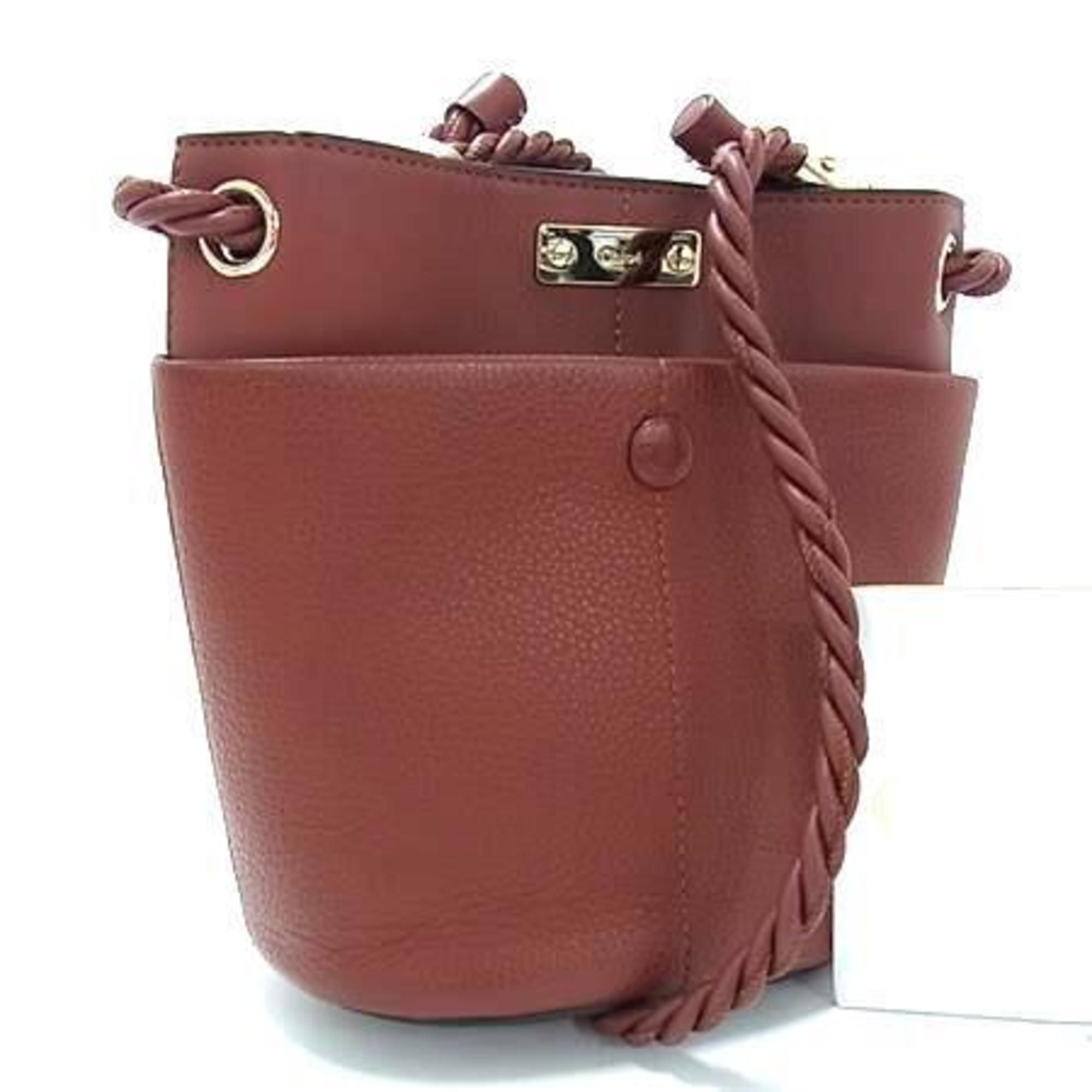 Chloé Brown Leather Handbag Shoulder Bag (Pre-Owned)