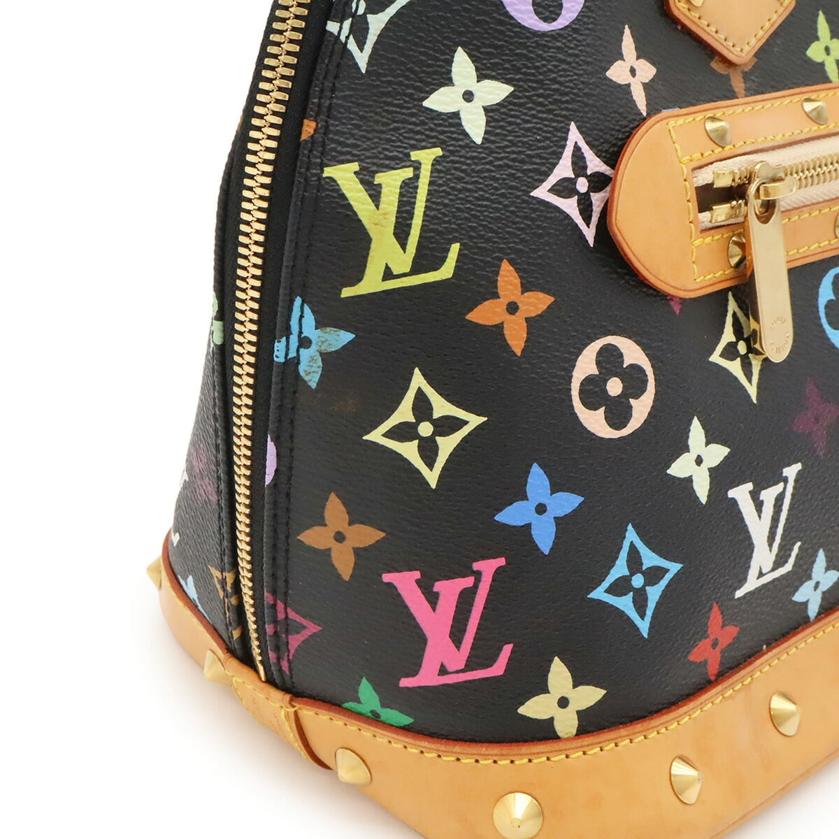 Louis Vuitton Noir Monogram Canvas Pvc Coated Canvas Handbag (Pre-Owned)