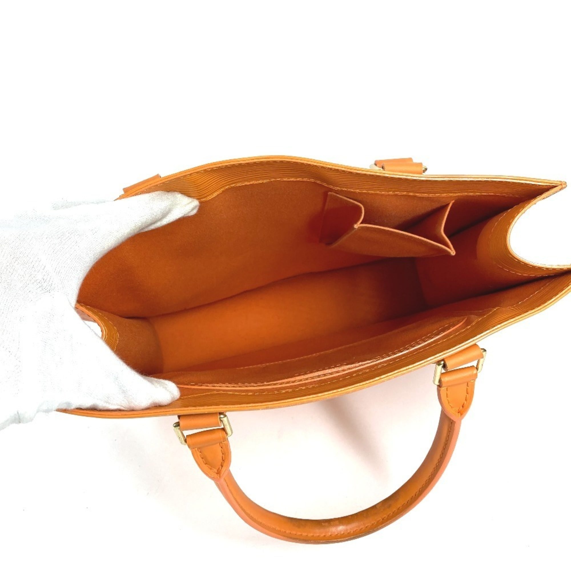 Louis Vuitton Galle Orange Epi Leather Handbag Tote Bag (Pre-Owned)
