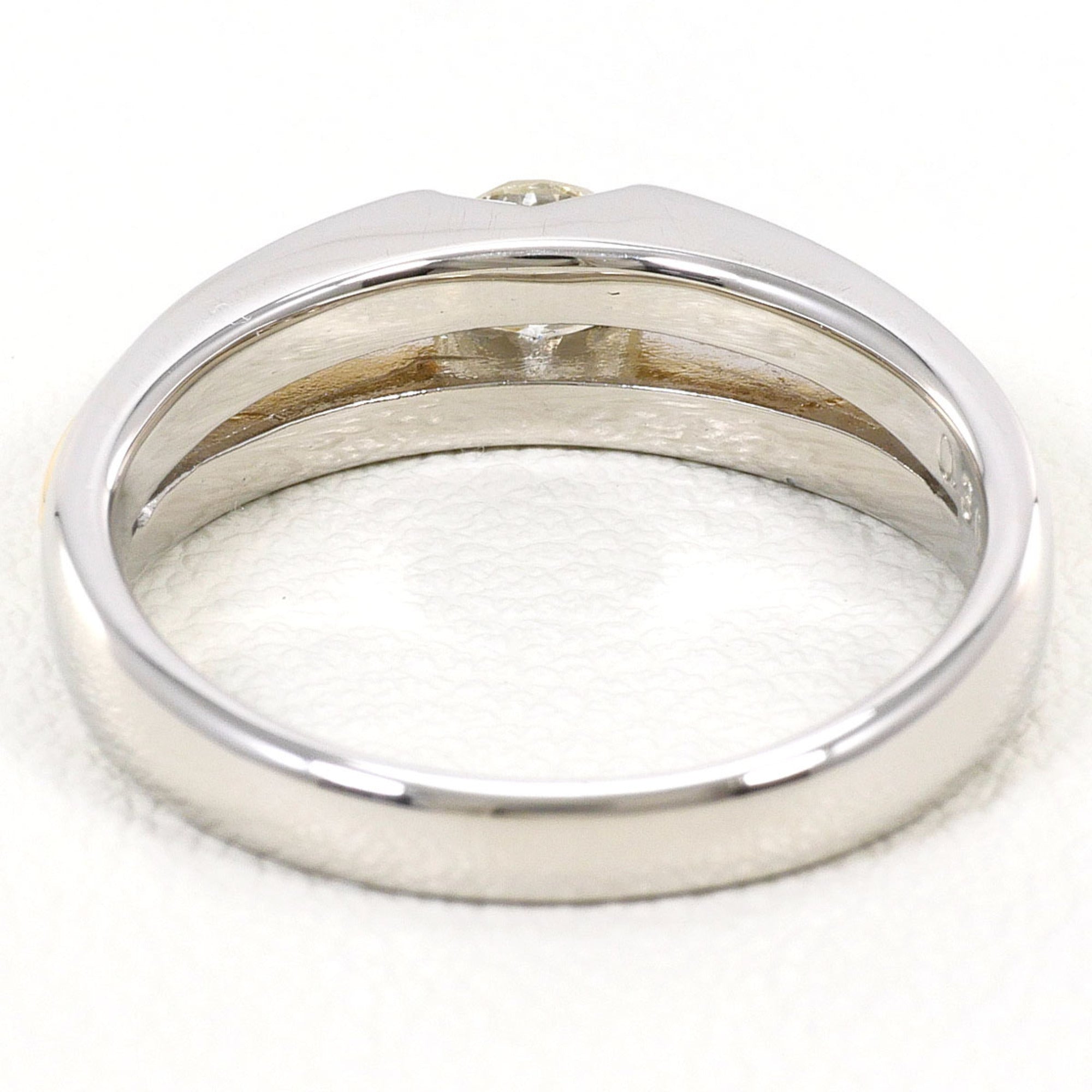 Unbranded Platinum Yellow Gold Yellow Gold (18K) Platinum 900 Band Ring (Pre-Owned)