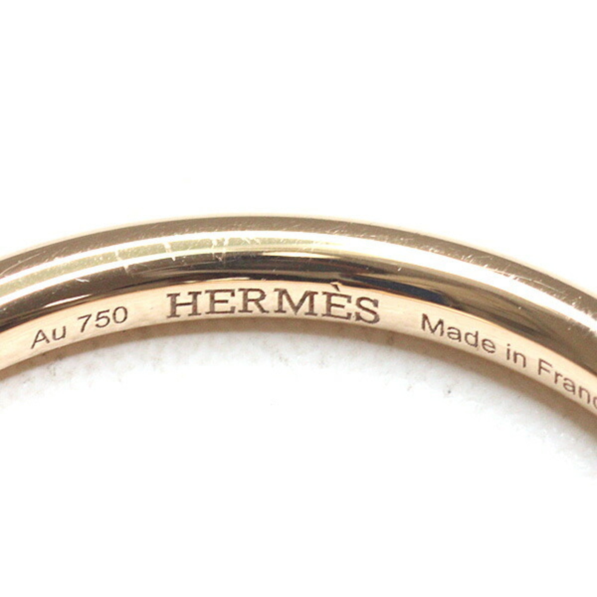 Hermes Pink Gold Pink Gold (18K) Band Ring (Pre-Owned)