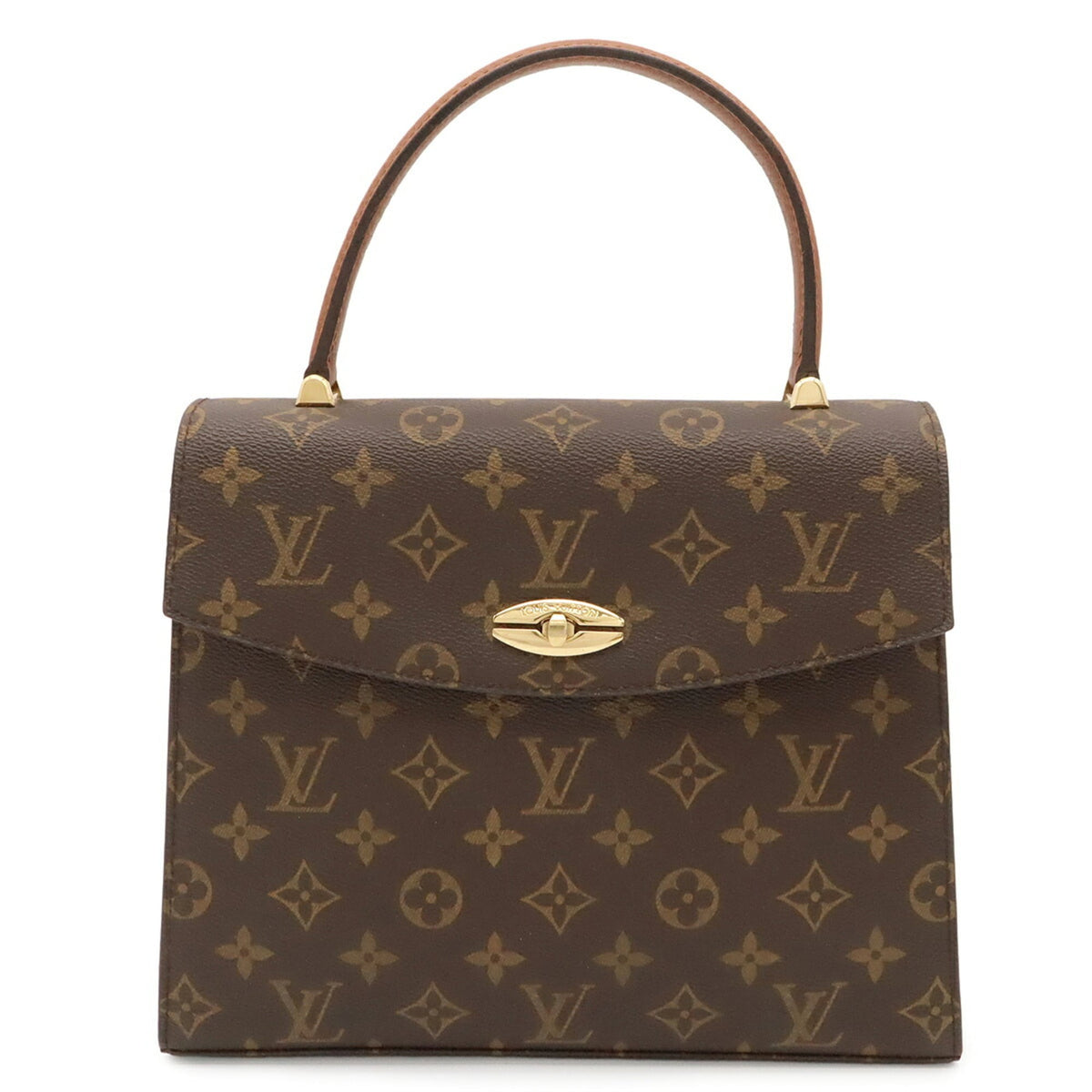Louis Vuitton Brown Monogram Canvas Handbag (Pre-Owned)