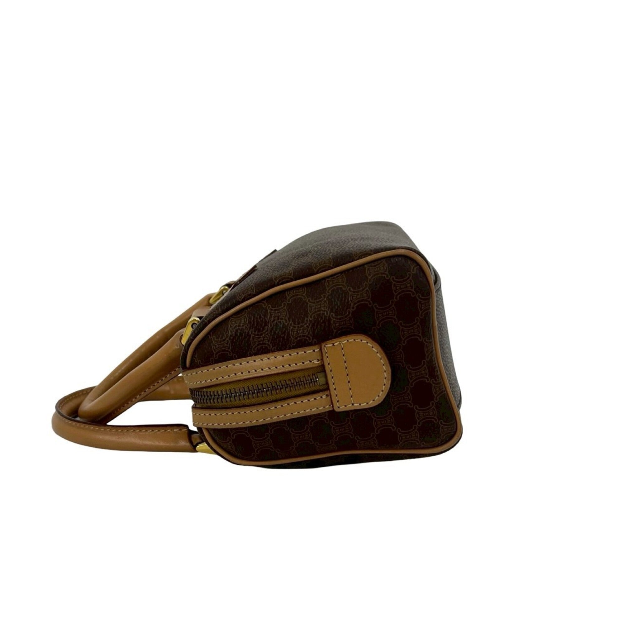 Celine Brown Pvc Leather Handbag Shoulder Bag (Pre-Owned)