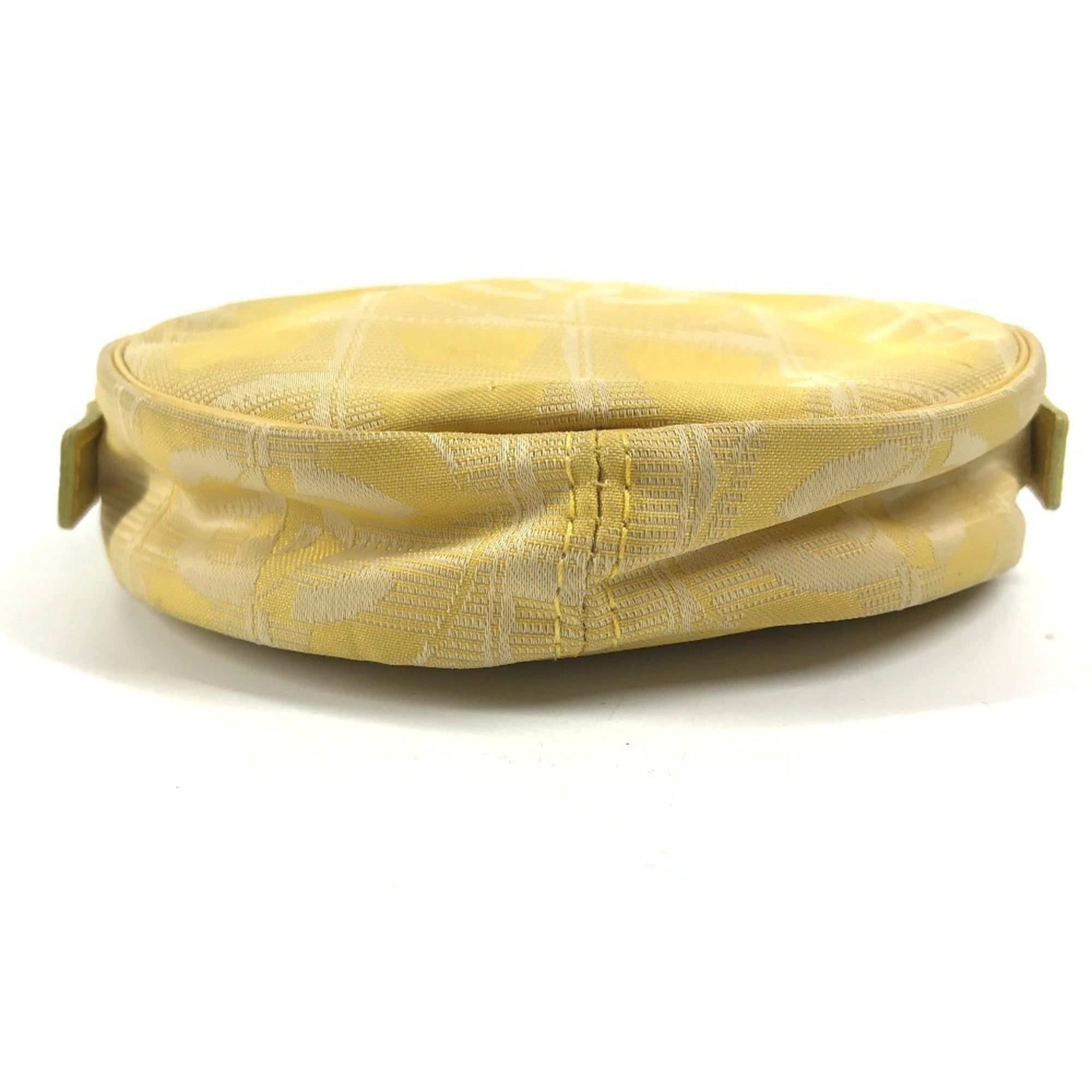 Chanel New Travel Line Yellow Nylon Pouch Wash Bag (Pre-Owned)