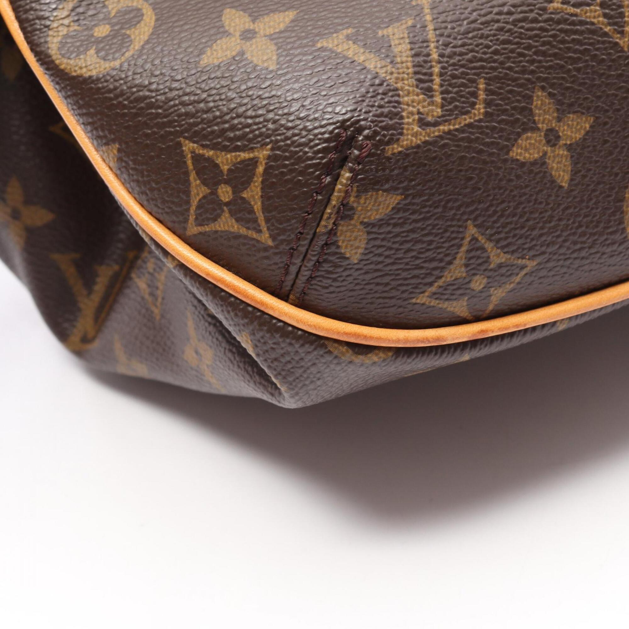Louis Vuitton Brown Monogram Coated Canvas Leather Handbag (Pre-Owned)