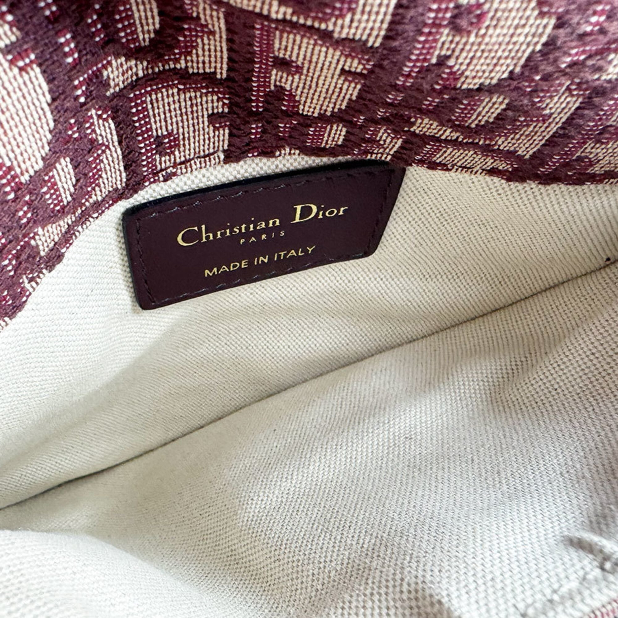 Christian Dior Bordeaux Canvas Fanny Pack Sling Bag (Pre-Owned)