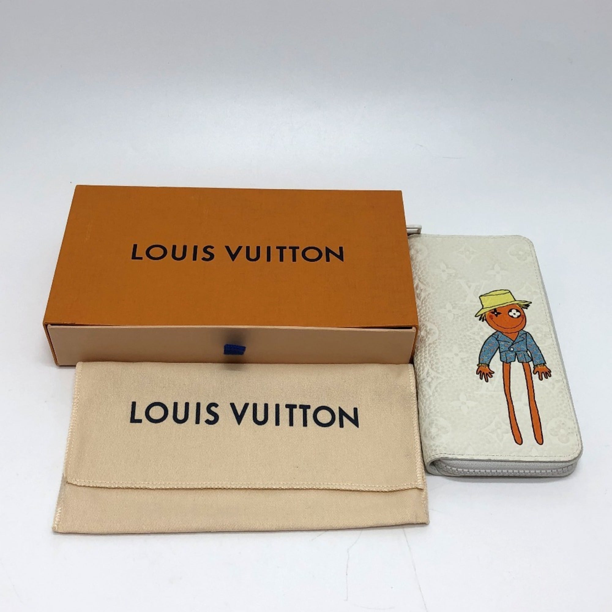Louis Vuitton Monogram White Long Wallet (Bi-Fold) (Pre-Owned)