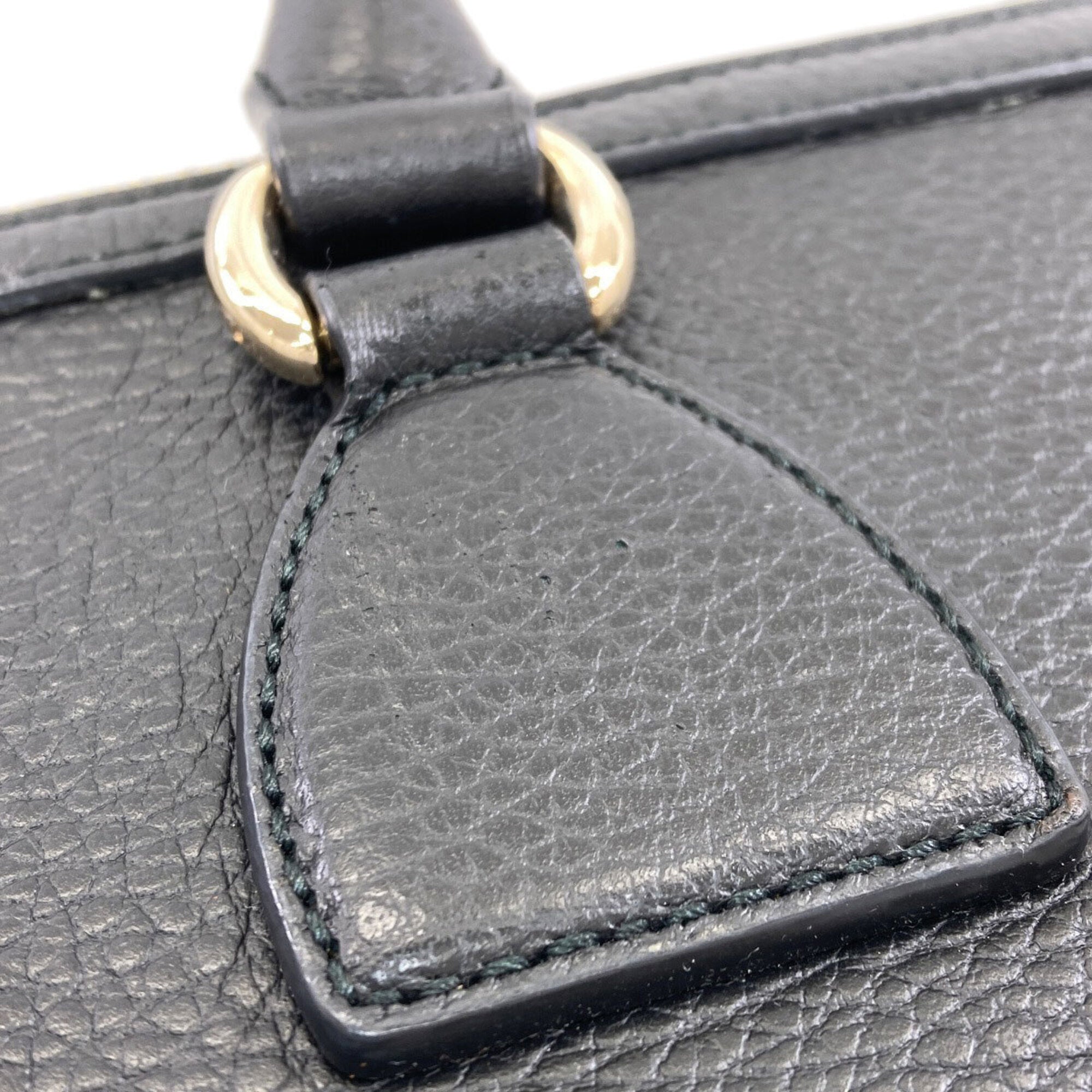 Gucci Black Leather Handbag (Pre-Owned)