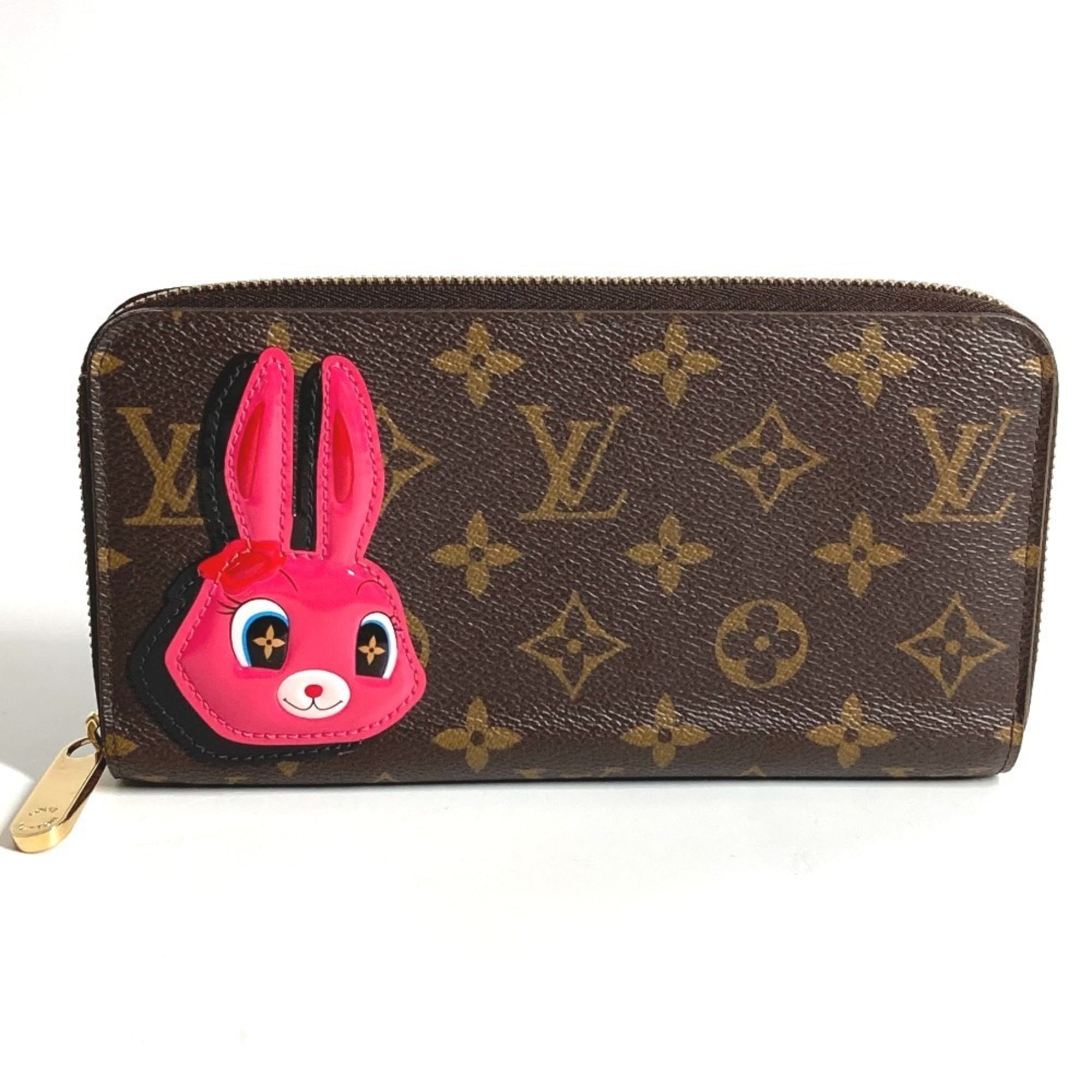 Louis Vuitton Brown Pink Monogram Long Wallet (Bi-Fold) (Pre-Owned)