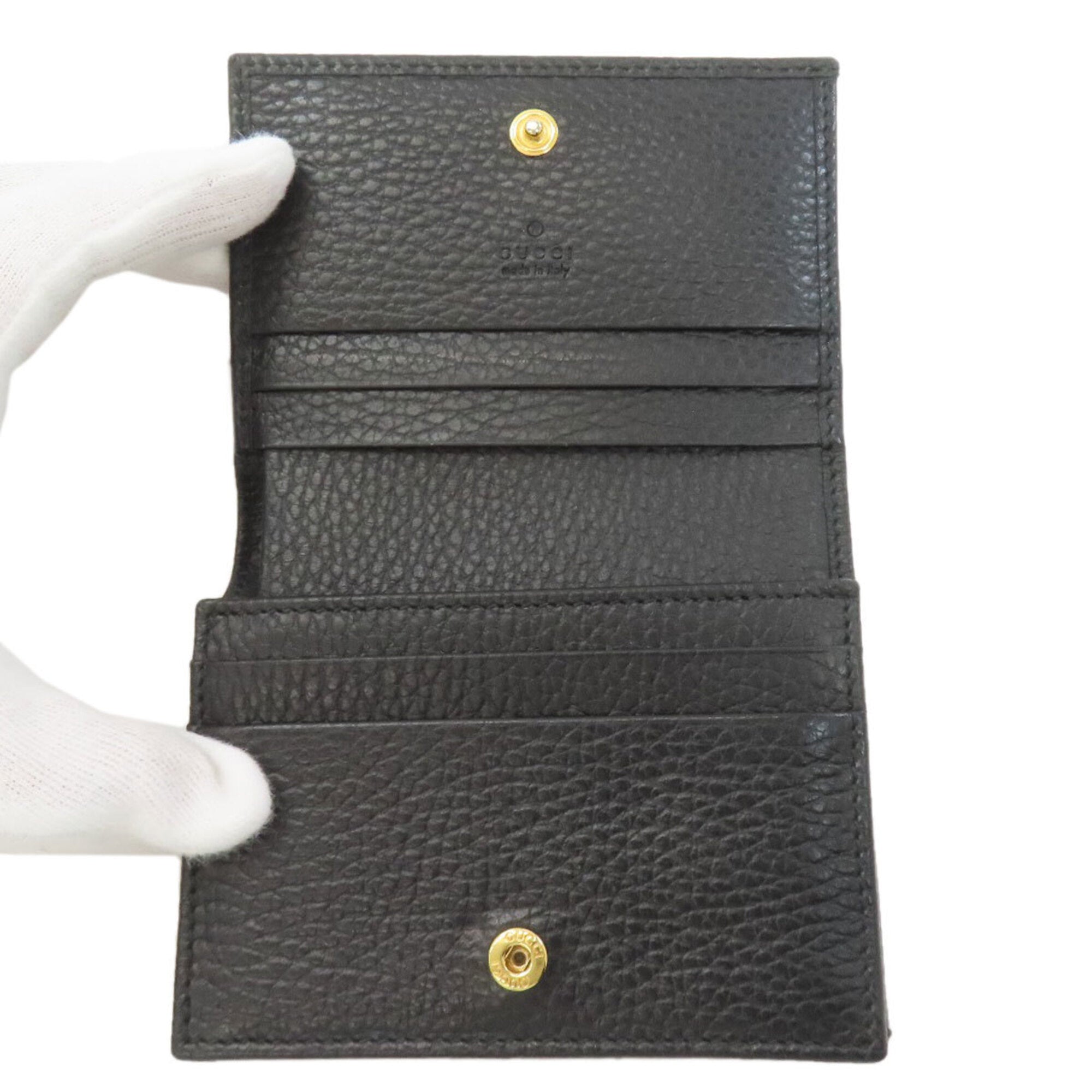 Gucci Black Leather Wallet (Bi-Fold) (Pre-Owned)