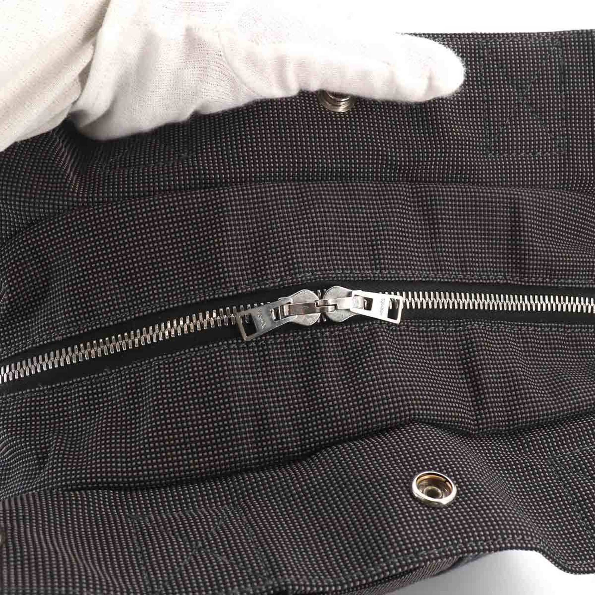 Hermes Gray Canvas Backpack (Pre-Owned)