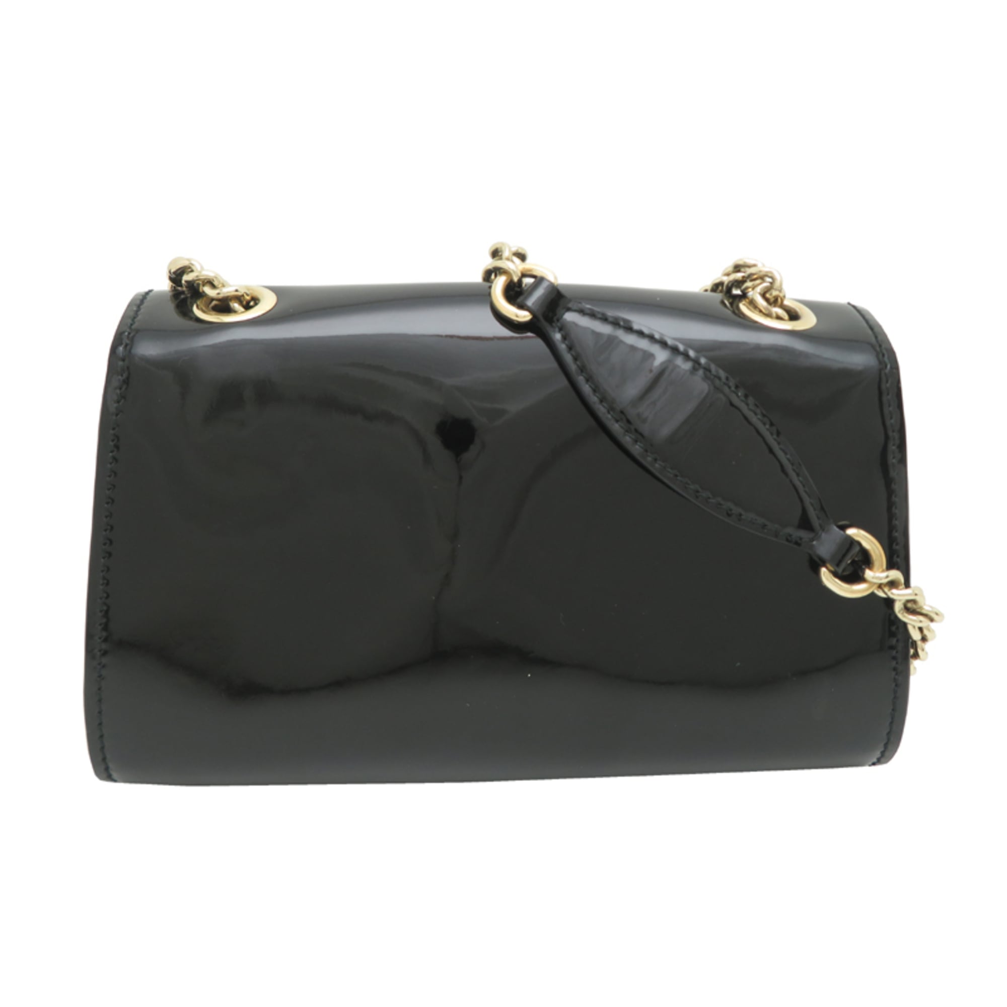 Gucci Black Patent Leather Shoulder Bag (Pre-Owned)