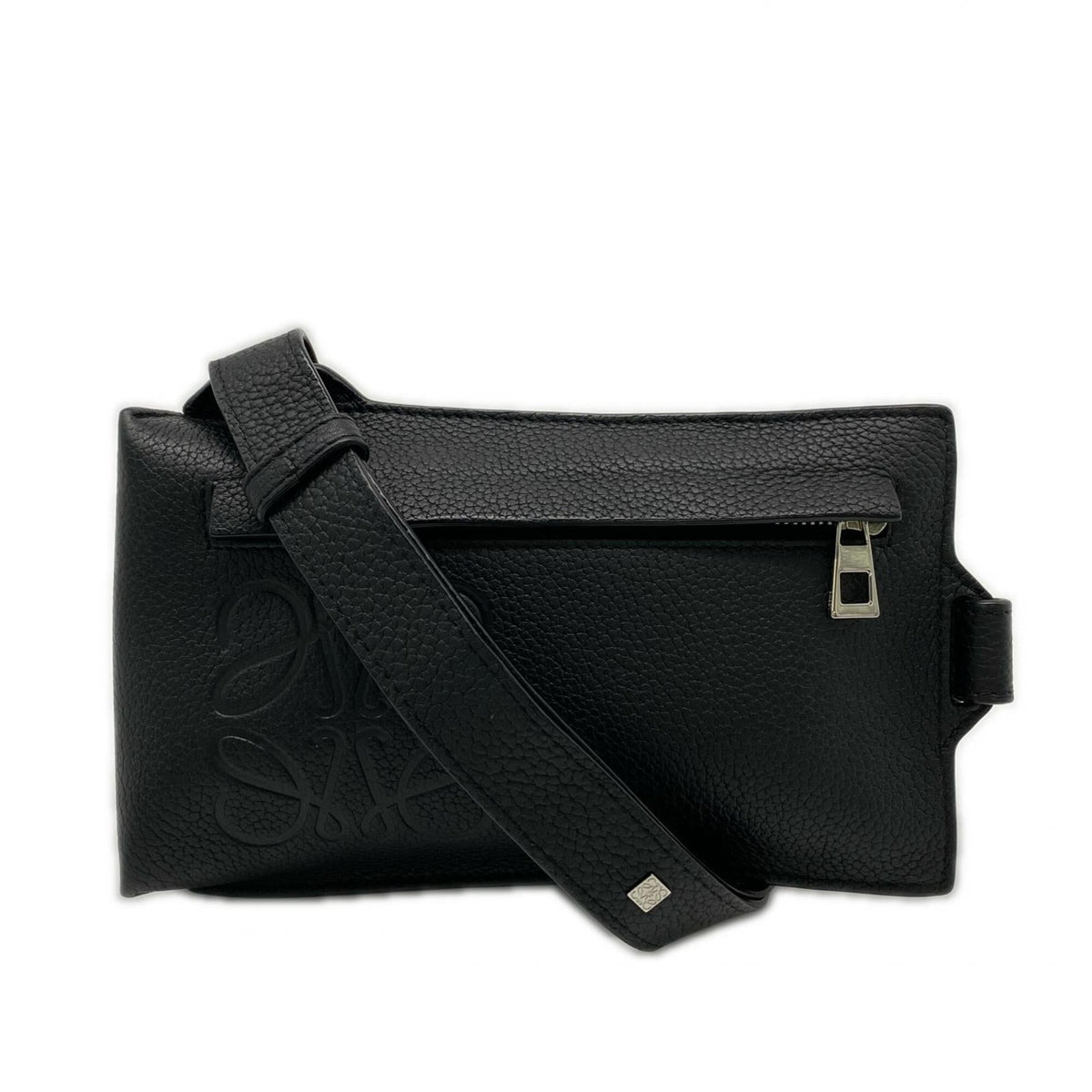 Loewe Black Leather Shoulder Bag Sling Bag (Pre-Owned)