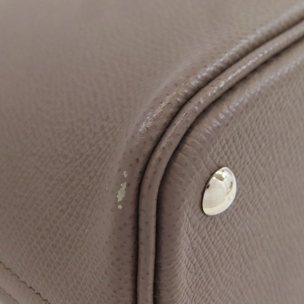 Hermes Etain Epsom Leather Handbag (Pre-Owned)