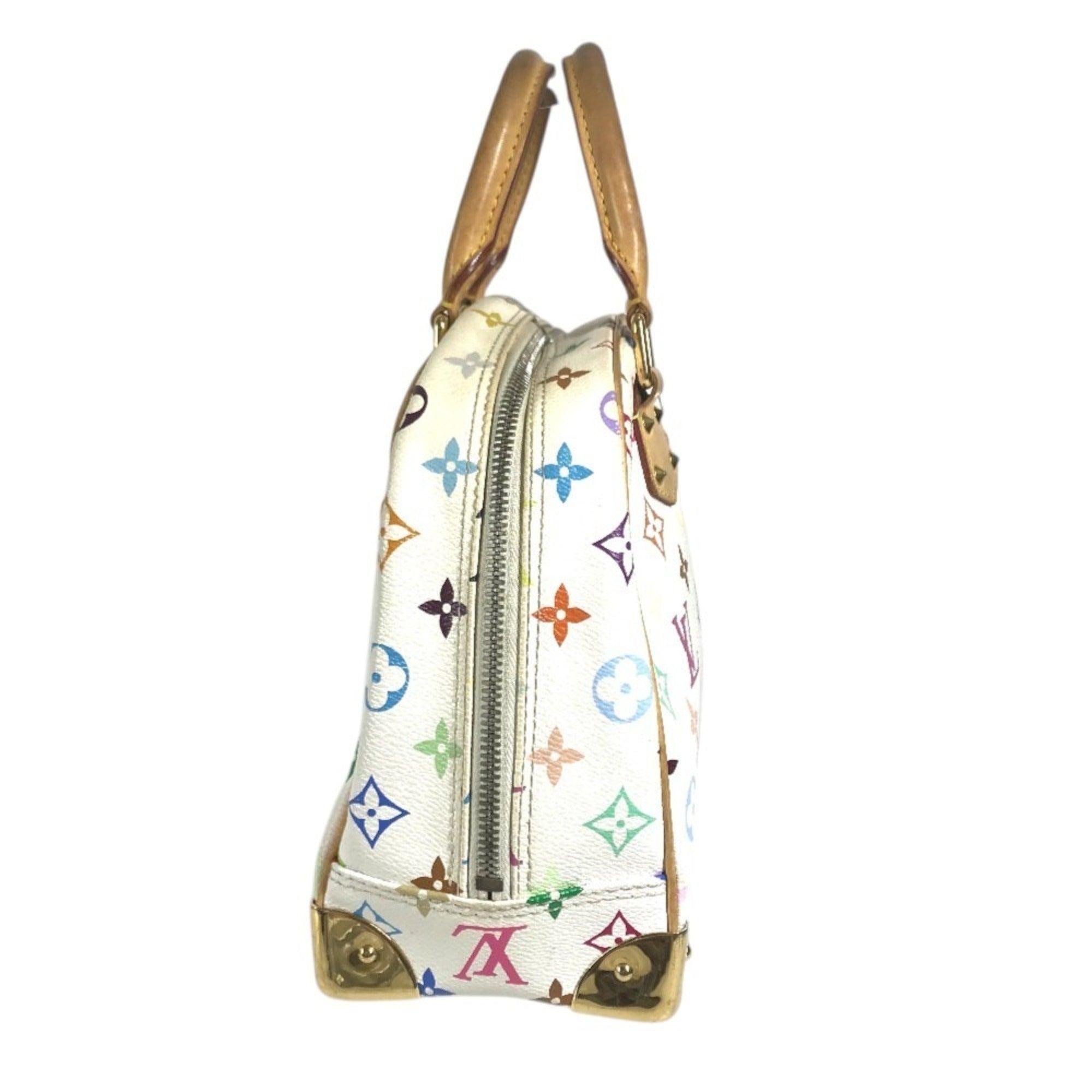 Louis Vuitton White Monogram Multicolore Boston Bag Handbag (Pre-Owned)