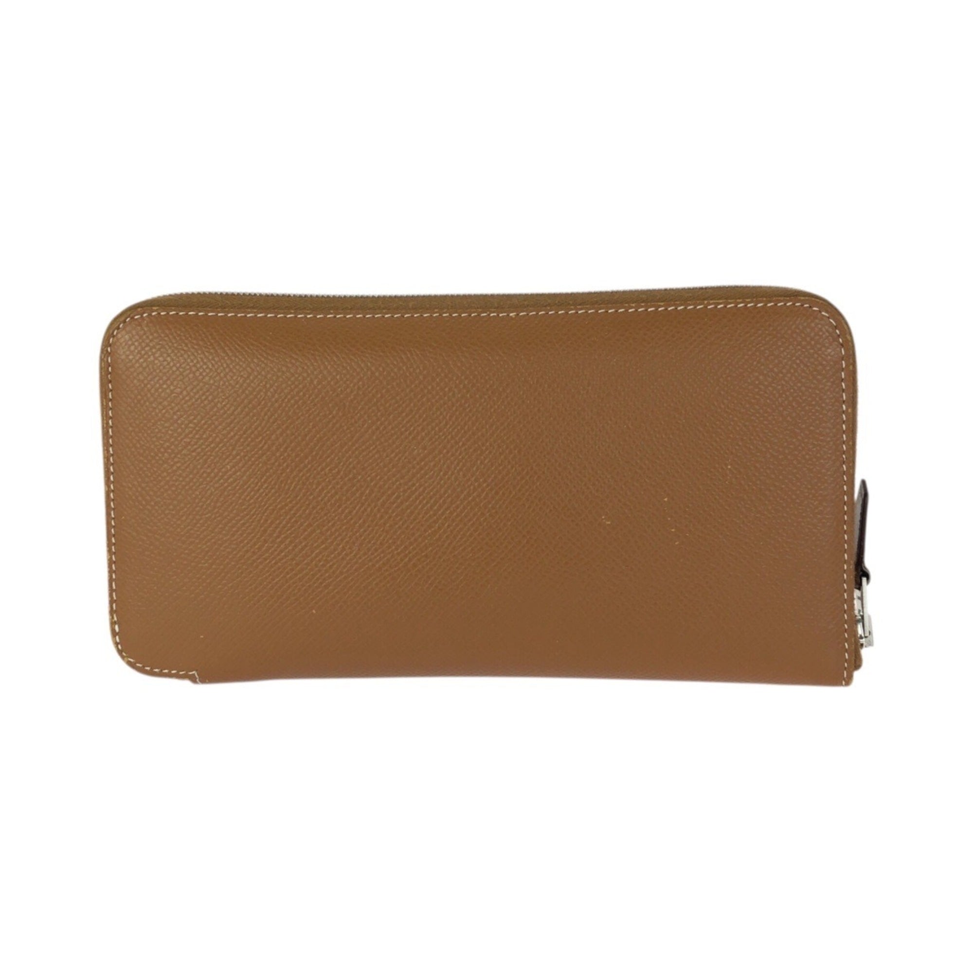 Hermes Gold Brown Epsom Leather Long Wallet (Bi-Fold) (Pre-Owned)
