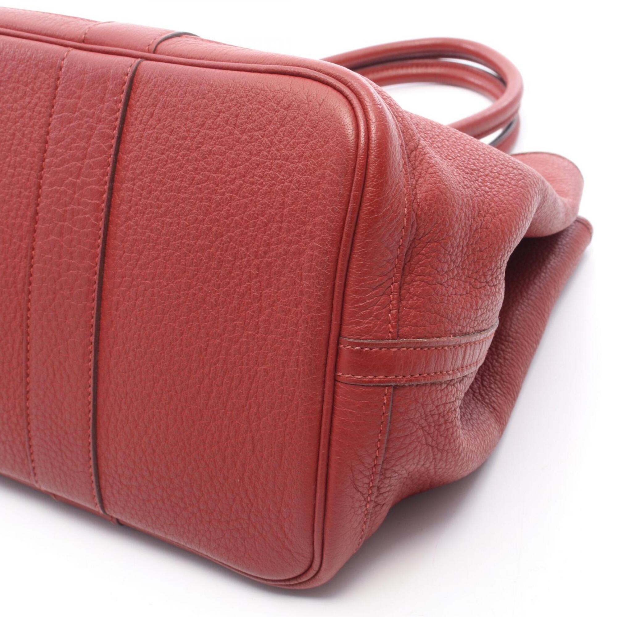 Hermes Red Color Negonda Leather Handbag Tote Bag (Pre-Owned)