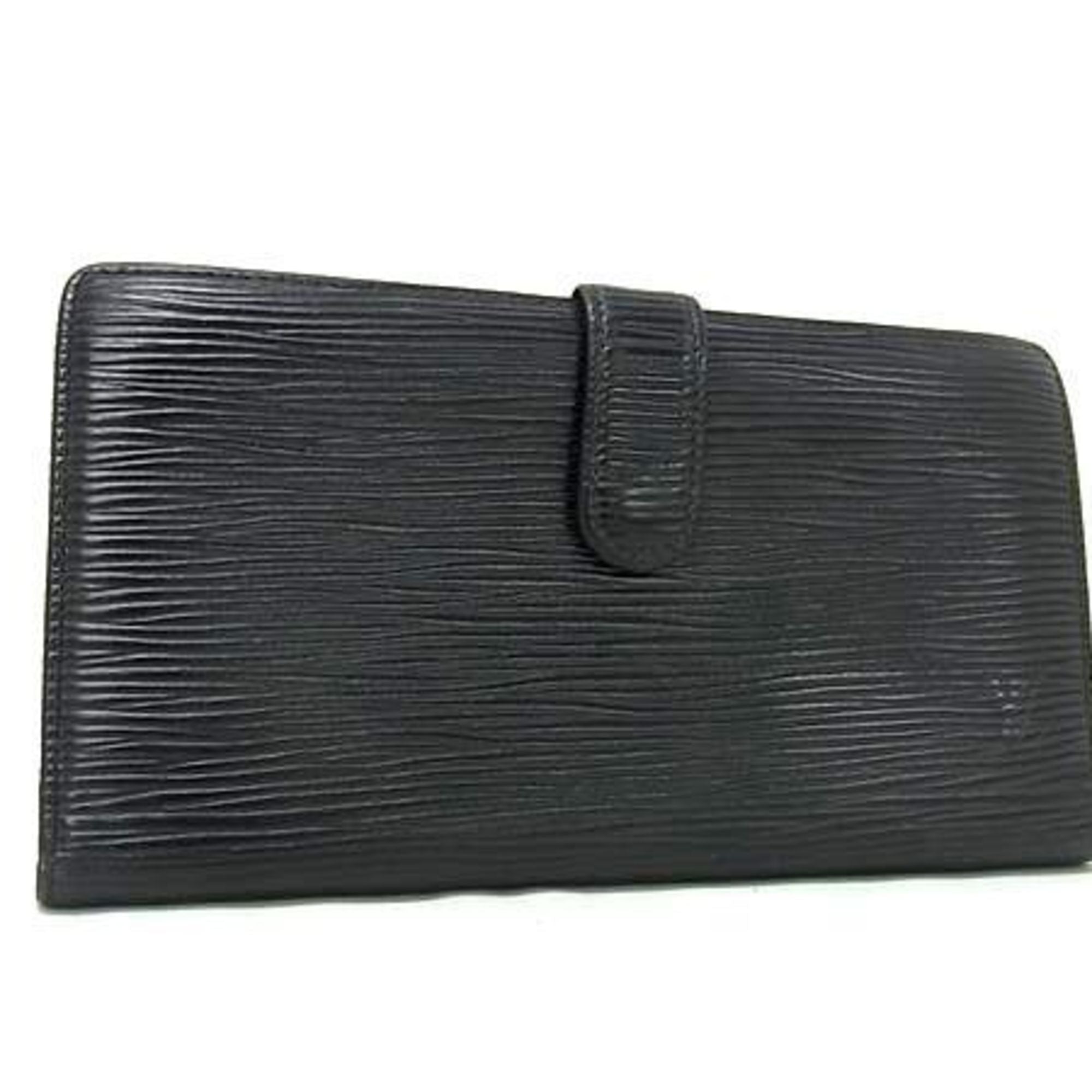 Louis Vuitton Black Epi Leather Long Bill Wallet (Bi-Fold) (Pre-Owned)