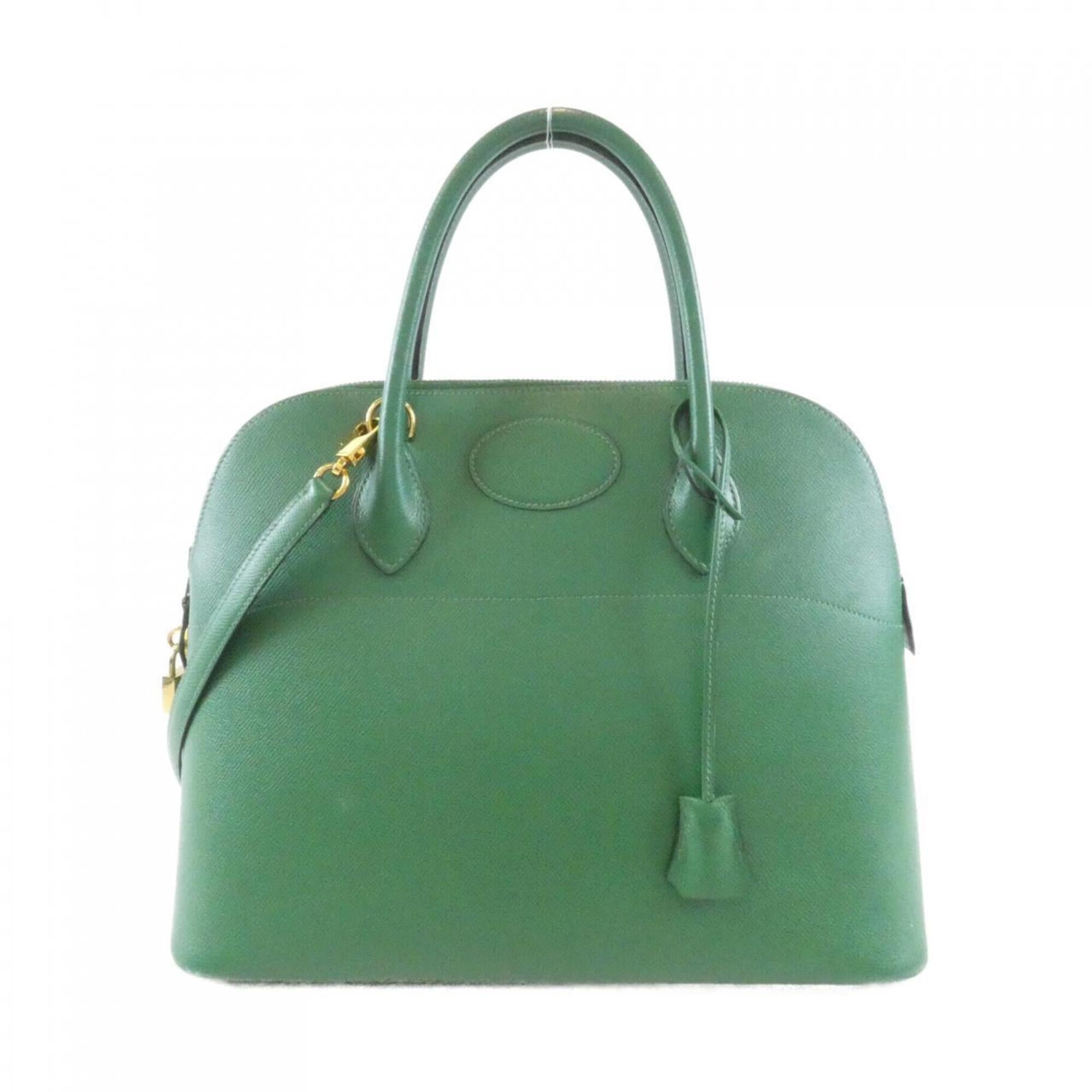 Hermes Green Vert Courchevel Leather Handbag (Pre-Owned)