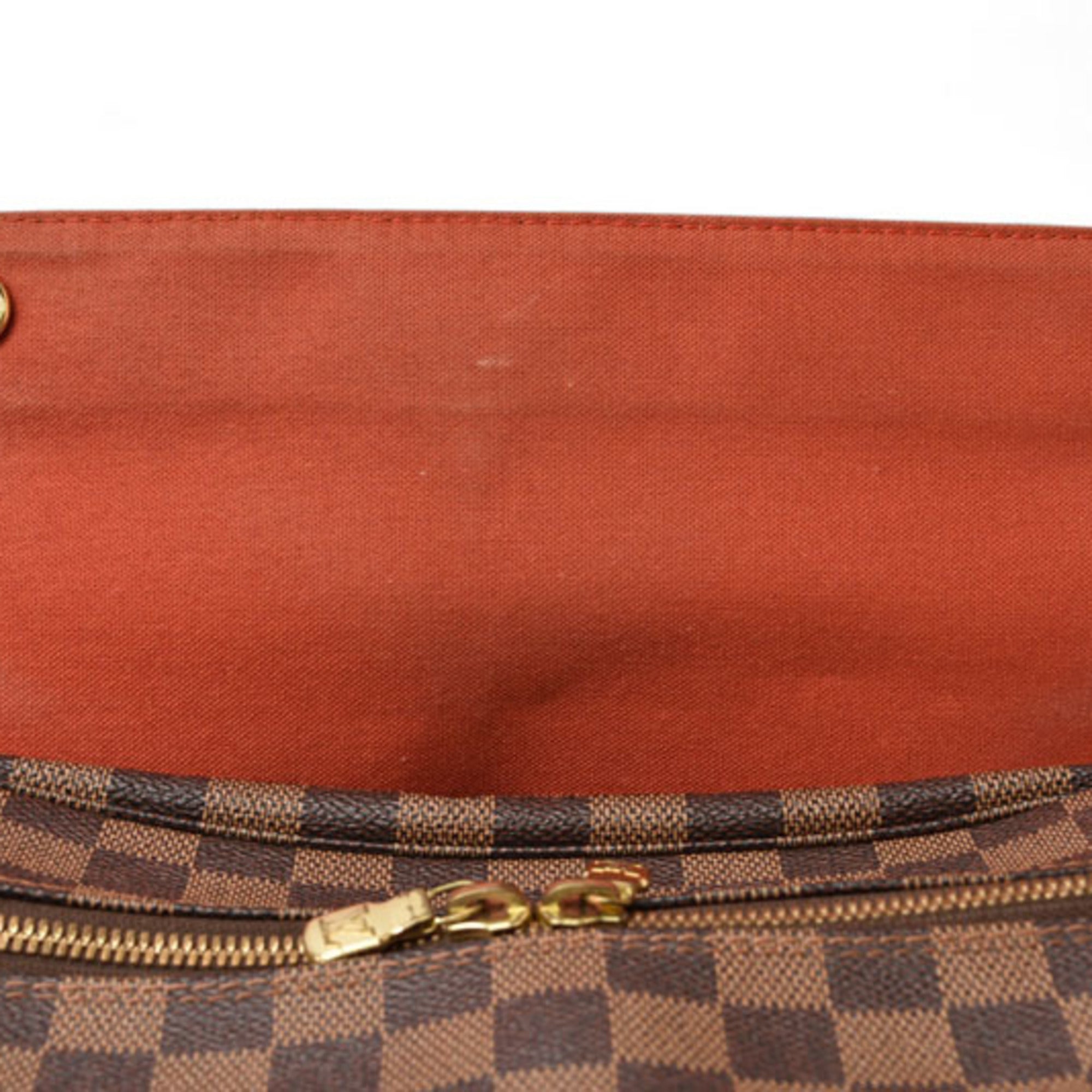 Louis Vuitton Damier Brown Damier Canvas Coated Canvas Shoulder Bag (Pre-Owned)