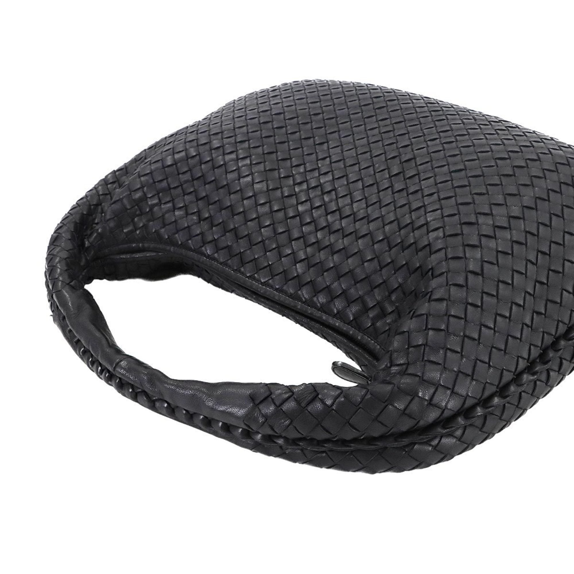 Bottega Veneta Navy Leather Shoulder Bag (Pre-Owned)