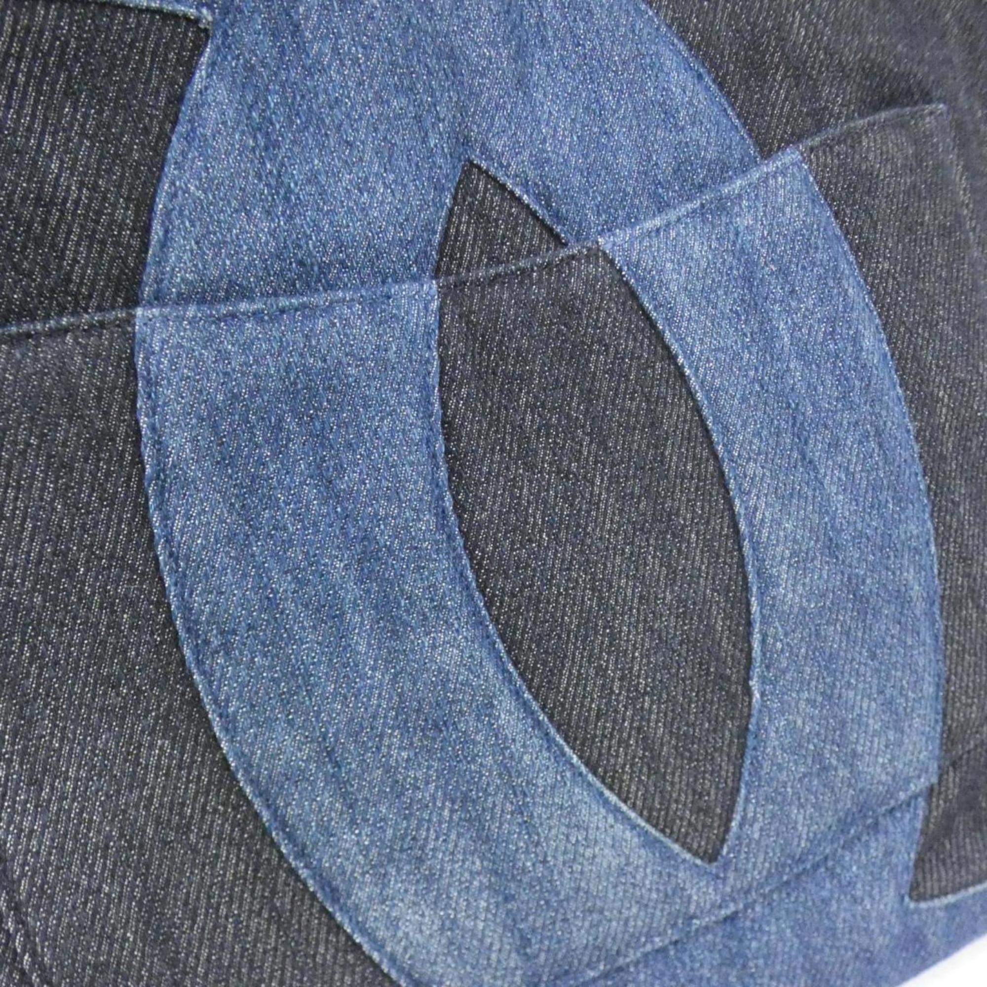 Chanel Blue Denim Handbag Pouch (Pre-Owned)