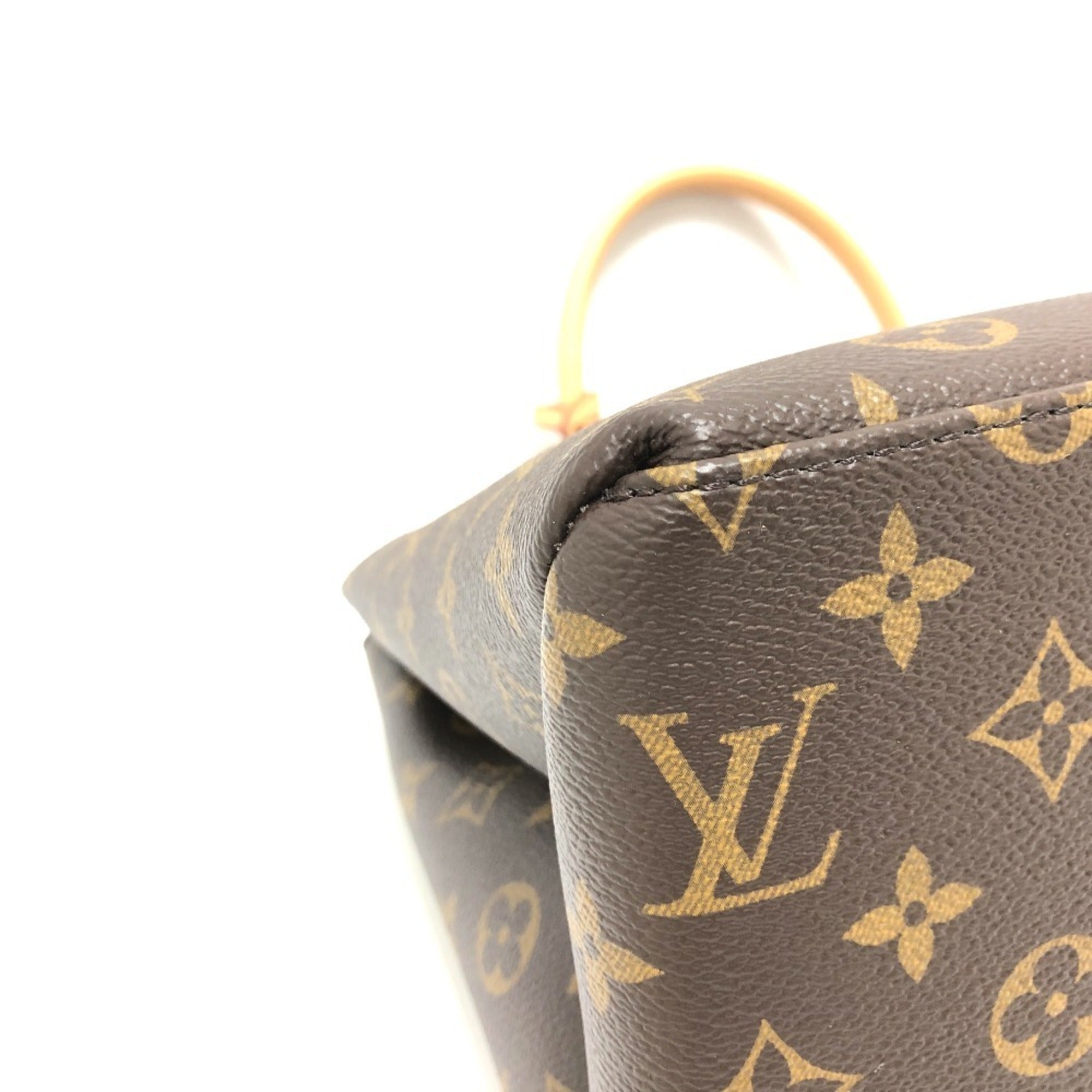 Louis Vuitton Monogram Brown Galle Monogram Red Color Monogram Handbag (Pre-Owned)