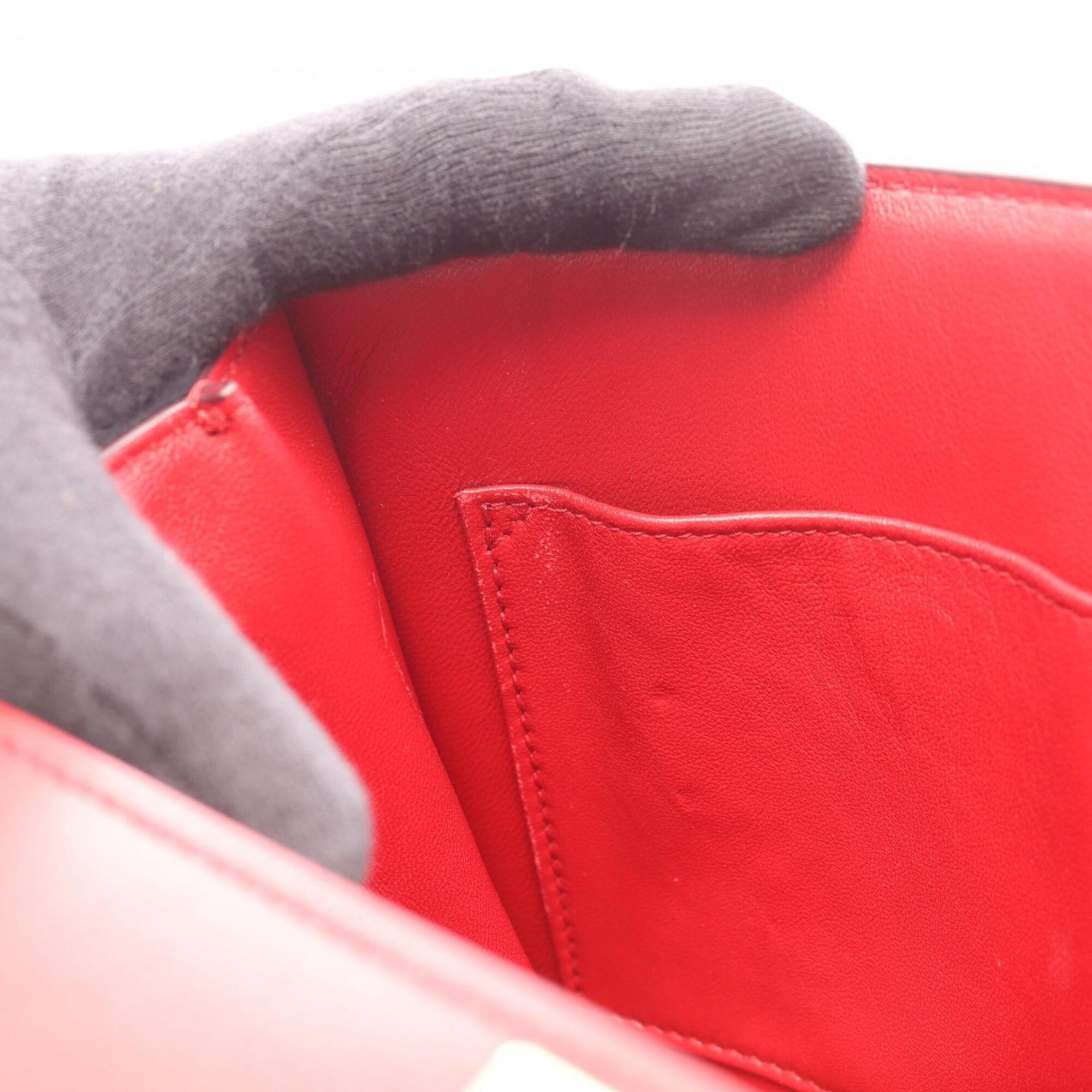 Celine Red Color Leather Handbag Shoulder Bag (Pre-Owned)