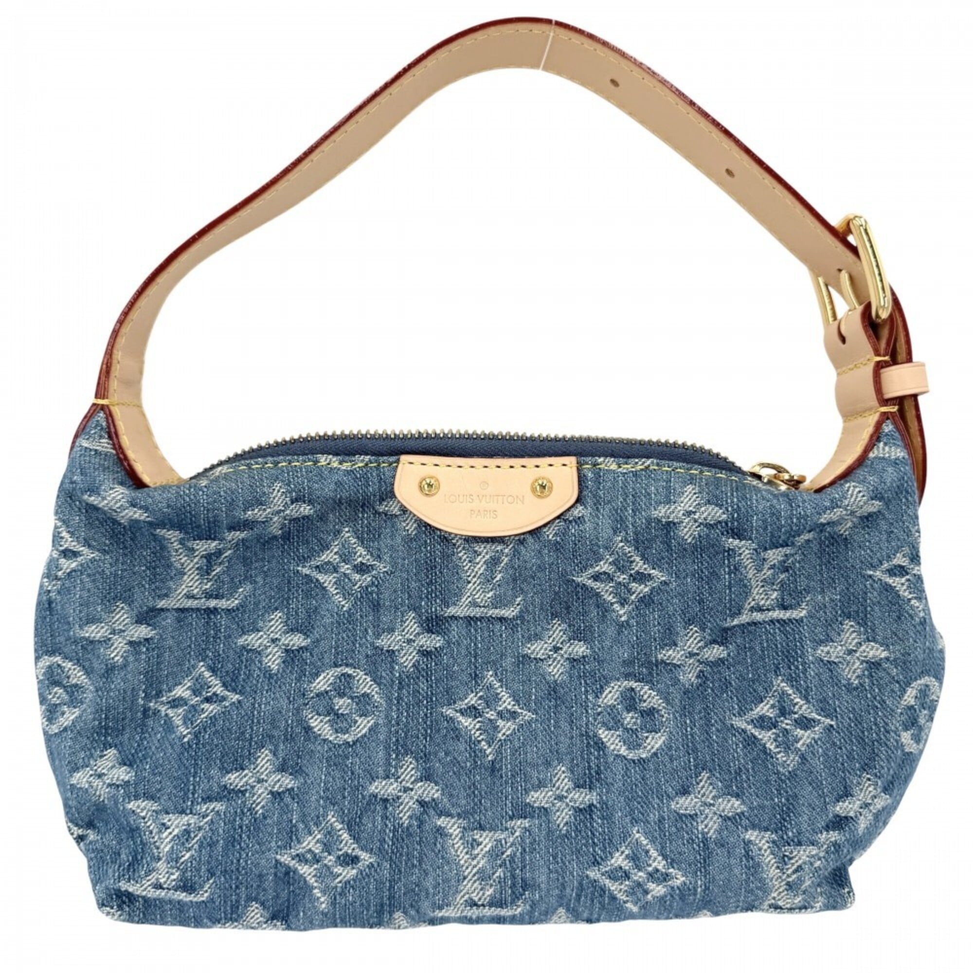 Louis Vuitton Blue Monogram Monogram Denim Handbag Pochette (Pre-Owned)