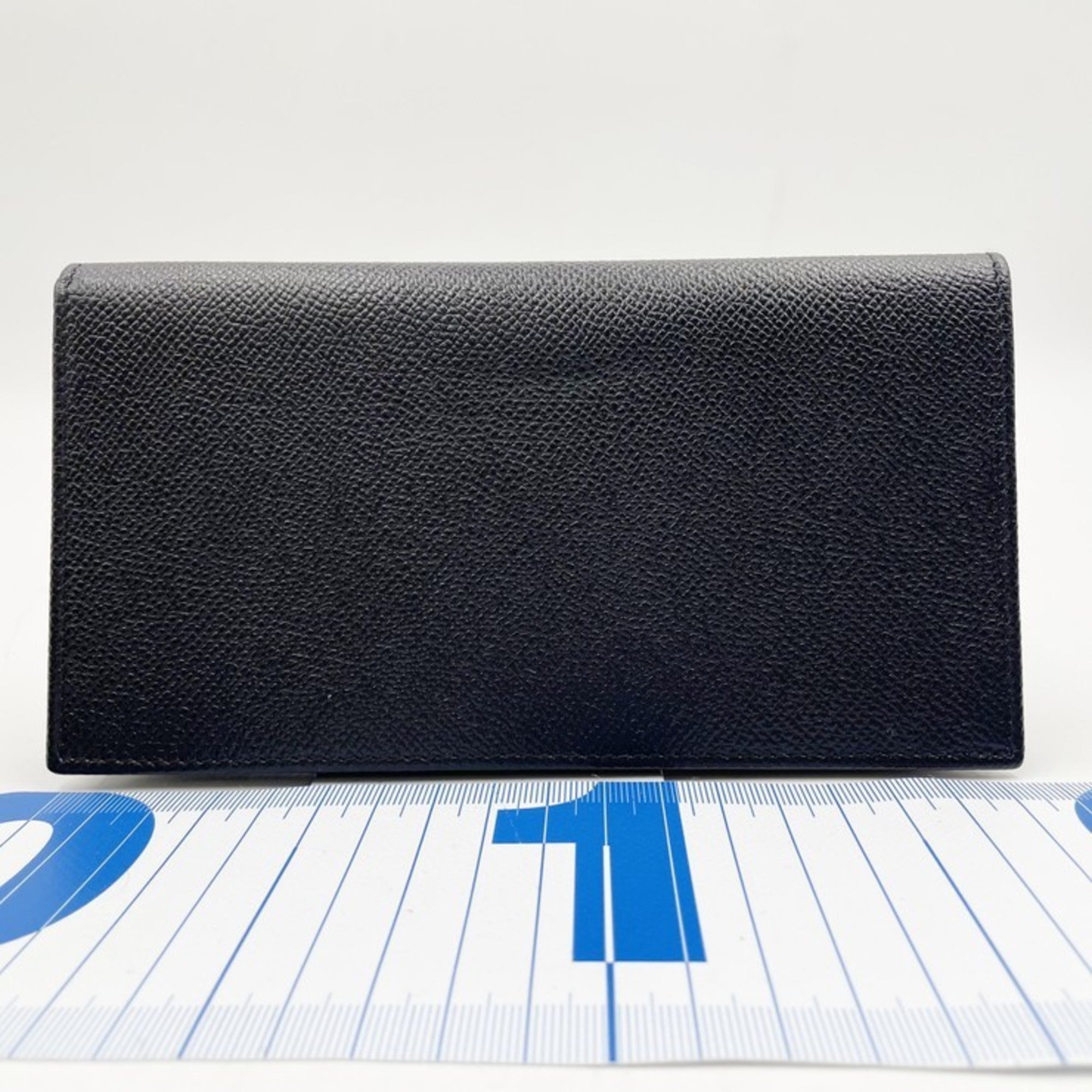 Bvlgari Black Leather Long Wallet (Bi-Fold) (Pre-Owned)