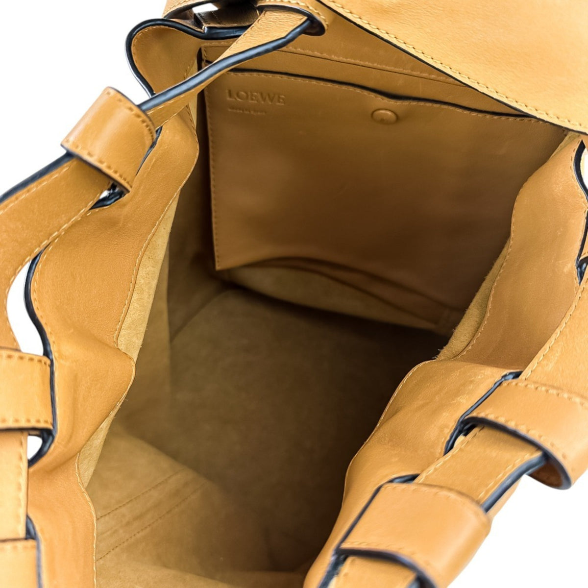 Loewe Brown Camel Leather Backpack (Pre-Owned)