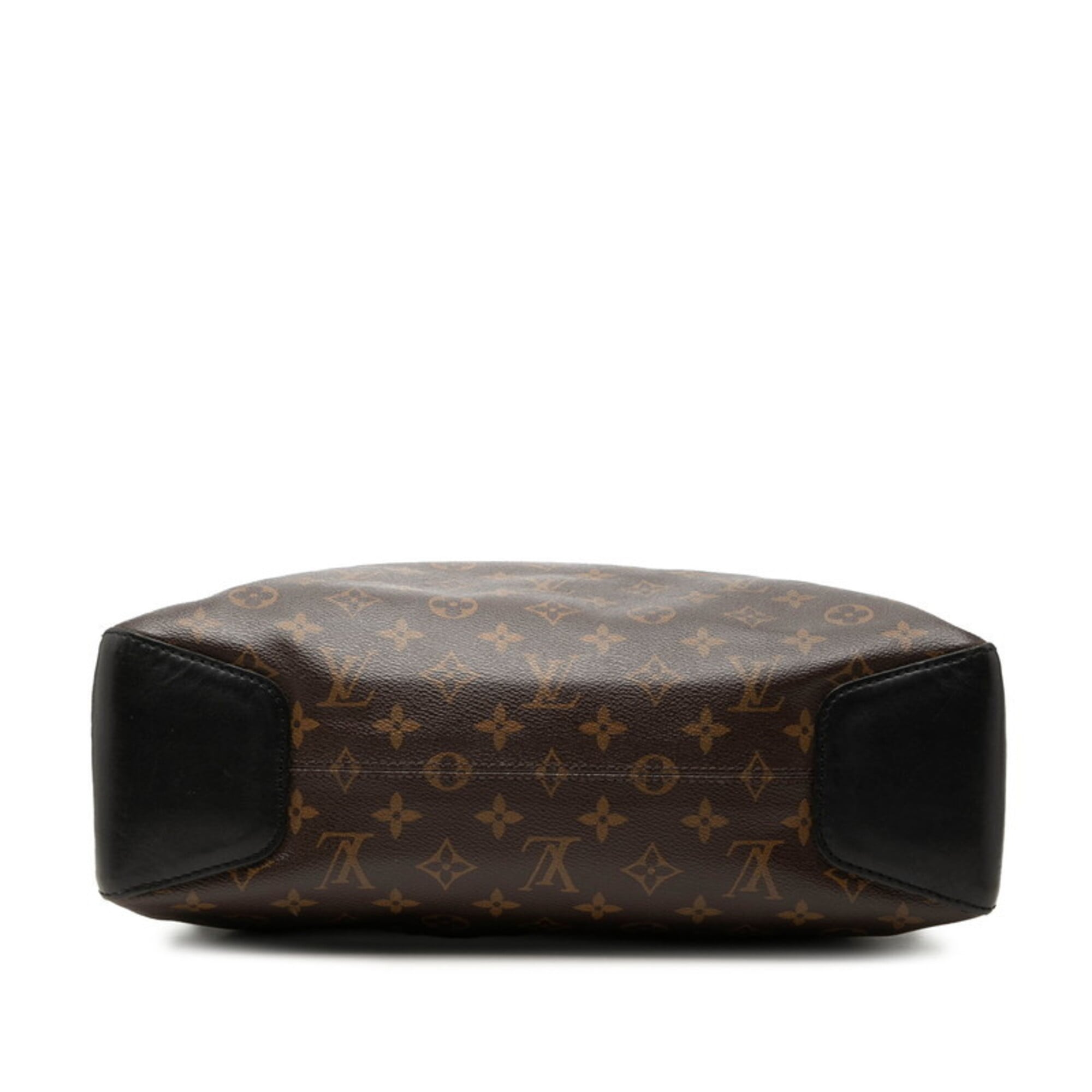 Louis Vuitton Black Brown Monogram Macassar Pvc Leather Shoulder Bag (Pre-Owned)
