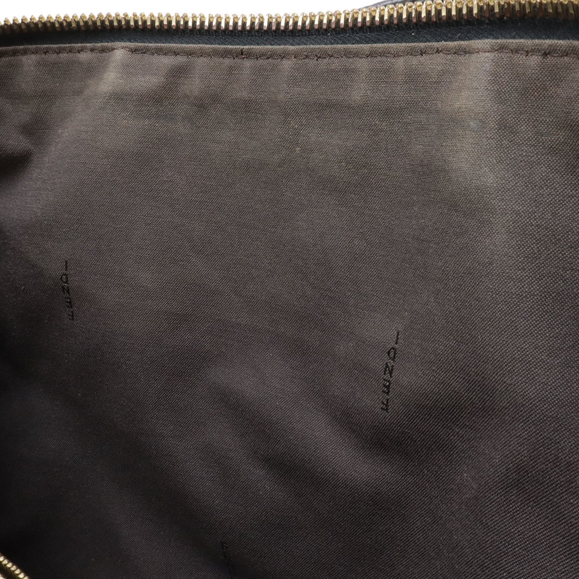 Fendi Black Leather Handbag Tote Bag (Pre-Owned)