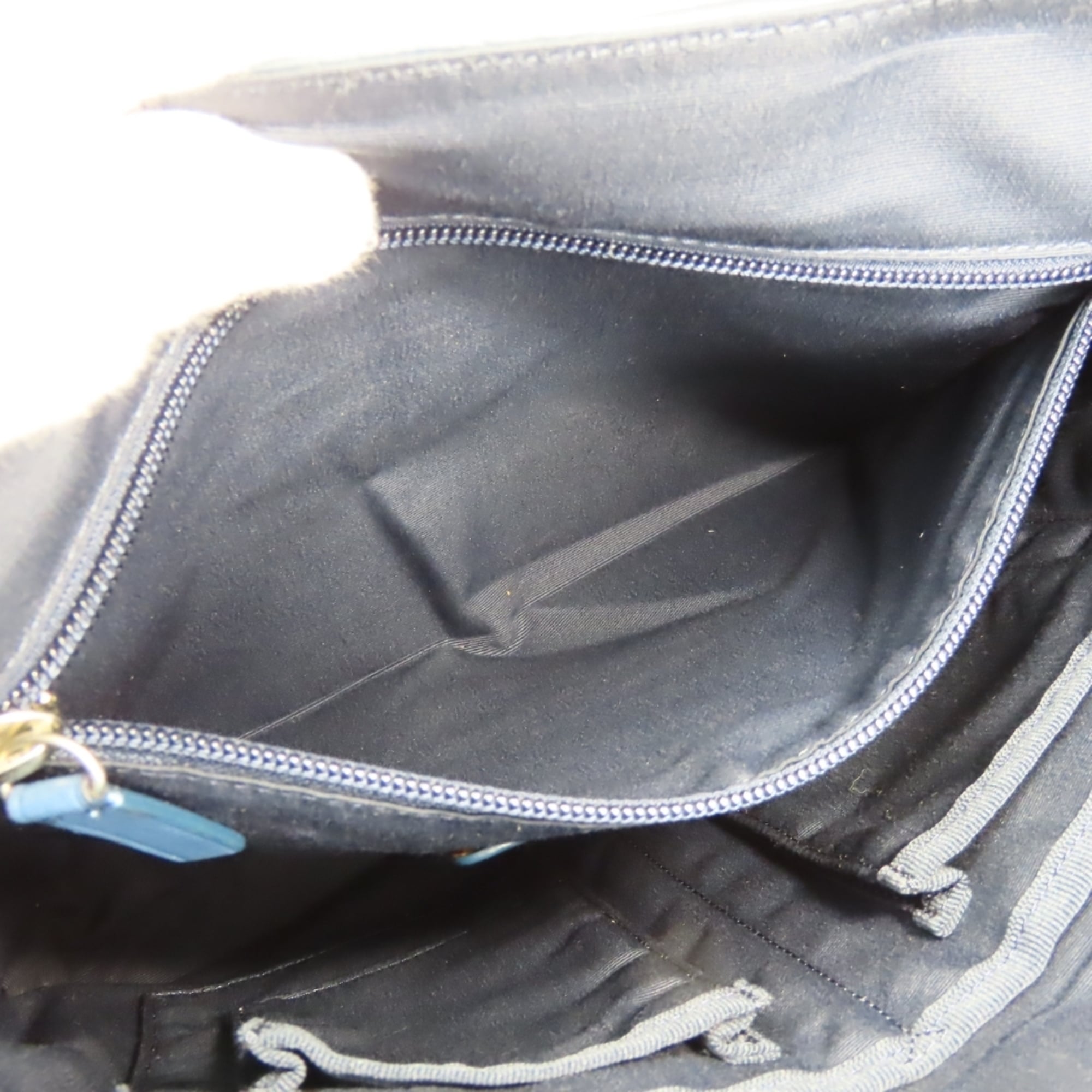 Coach Blue Leather Shoulder Bag (Pre-Owned)