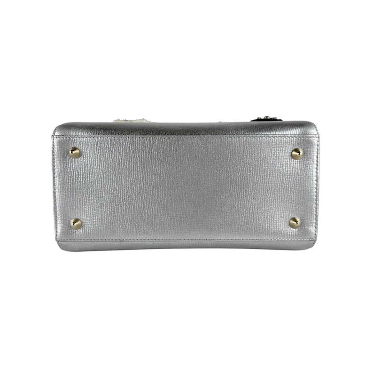 Christian Dior Multi-Color Silver Leather Handbag Shoulder Bag (Pre-Owned)