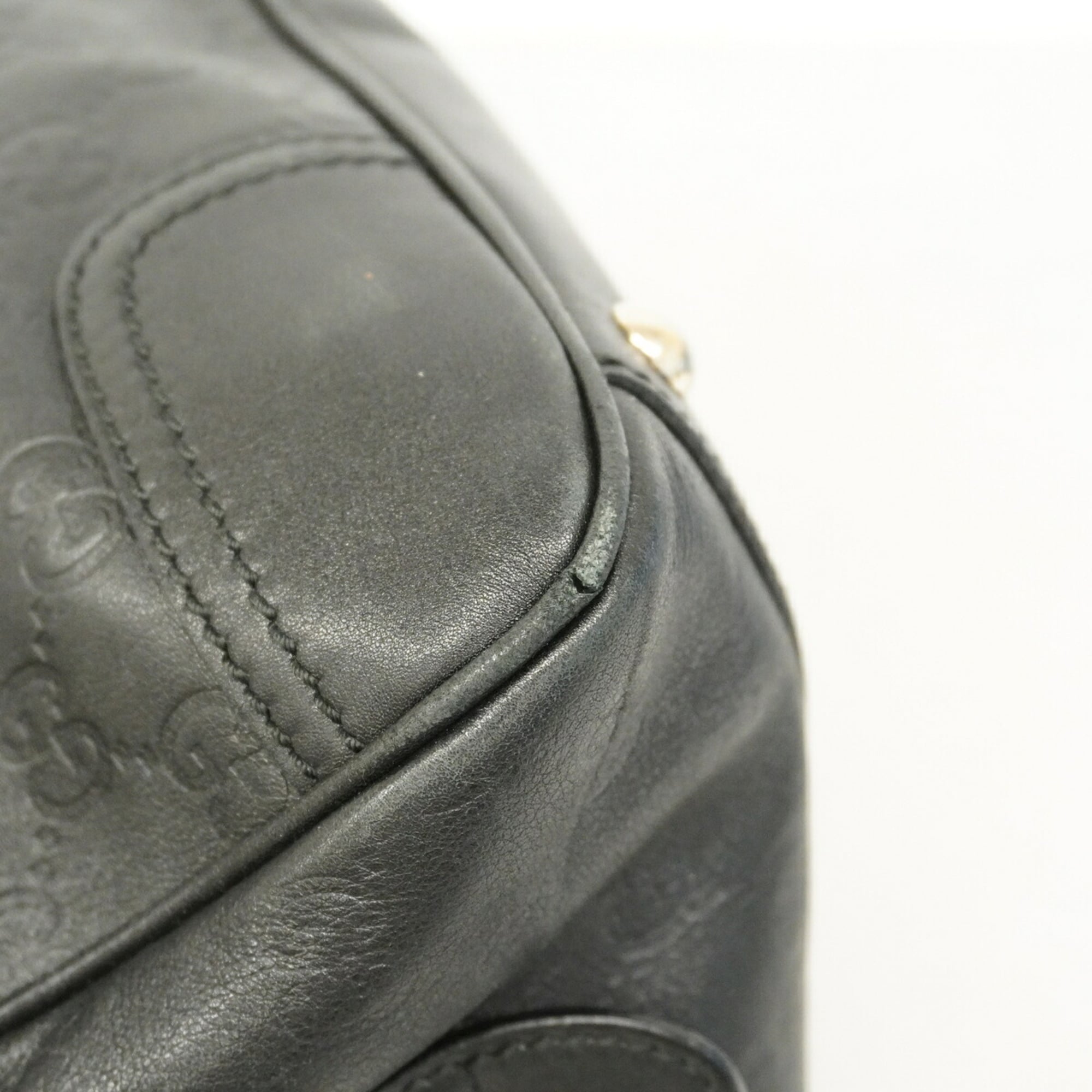 Gucci Black Leather Shoulder Bag (Pre-Owned)
